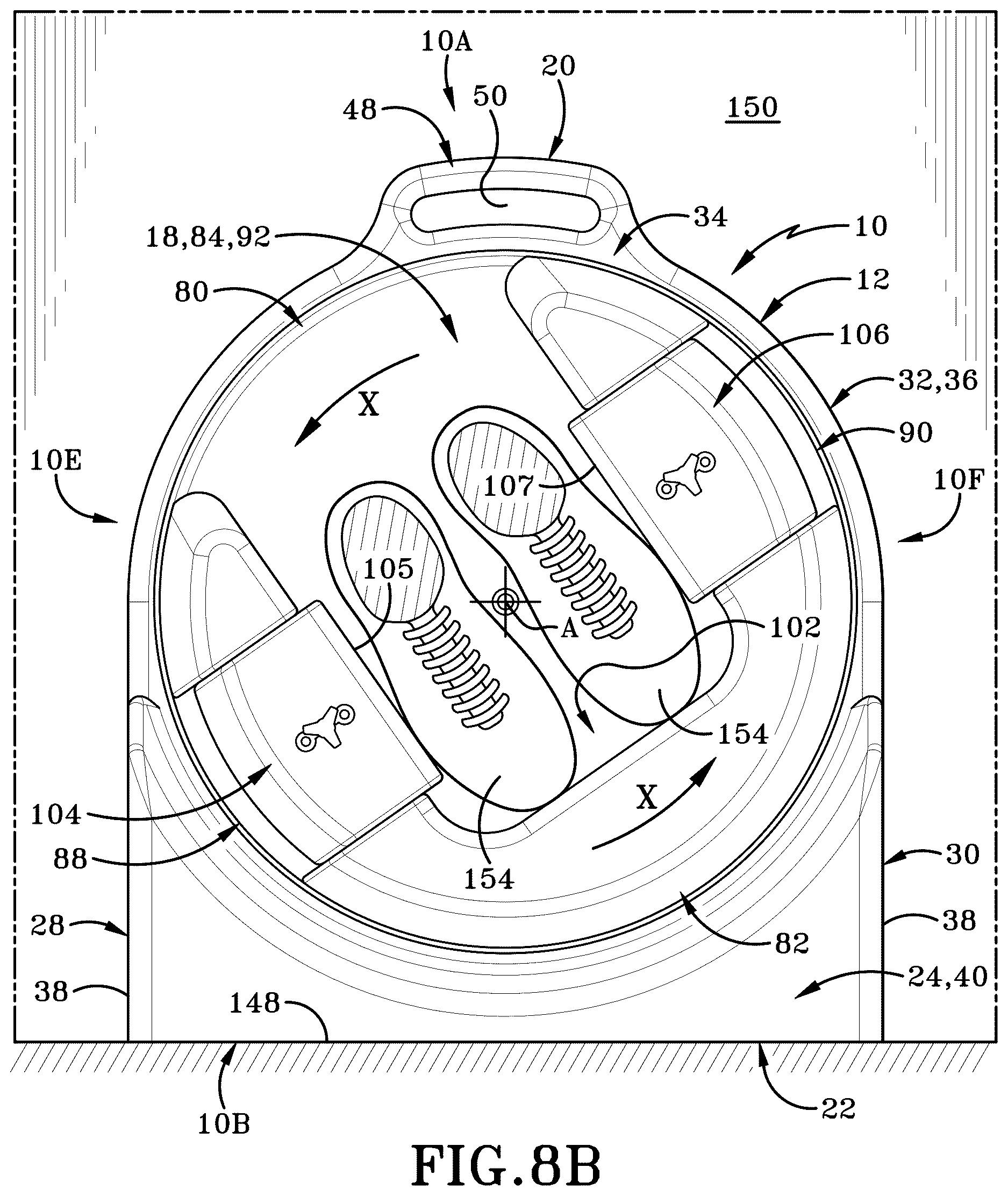Patent US12616870 Figure 11 – Method of performing a plank style exercise and device for use therewith