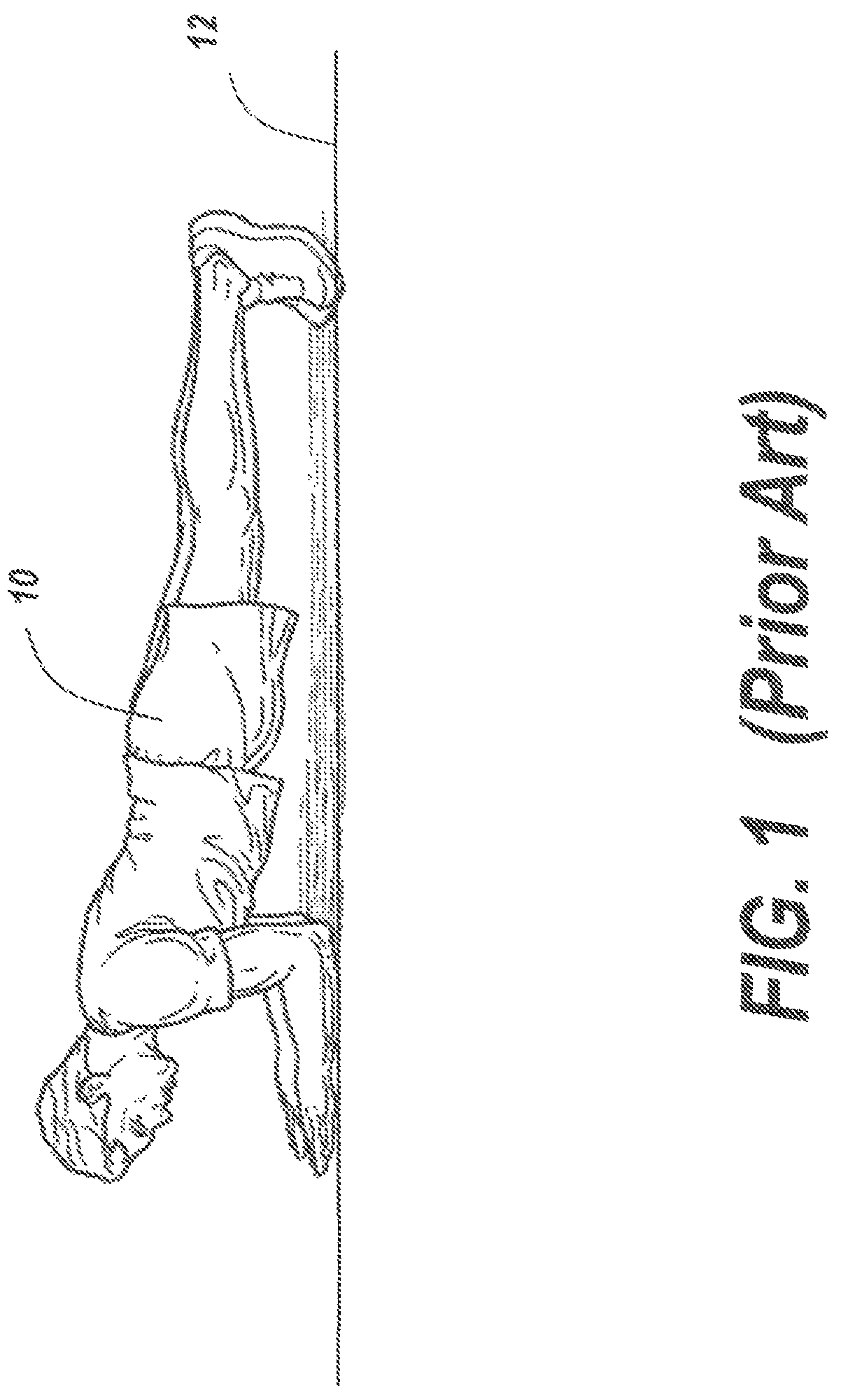 Patent US12616871 Figure 1 – Abdominal core and plank exercise apparatus
