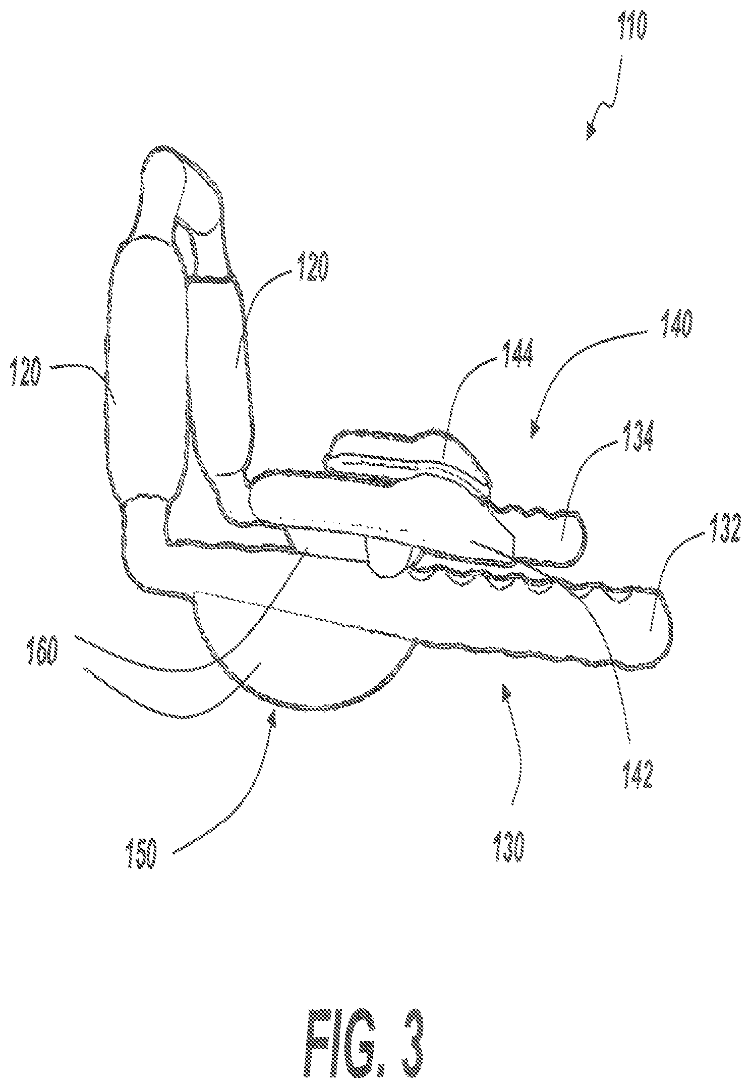 Patent US12616871 Figure 3 – Abdominal core and plank exercise apparatus