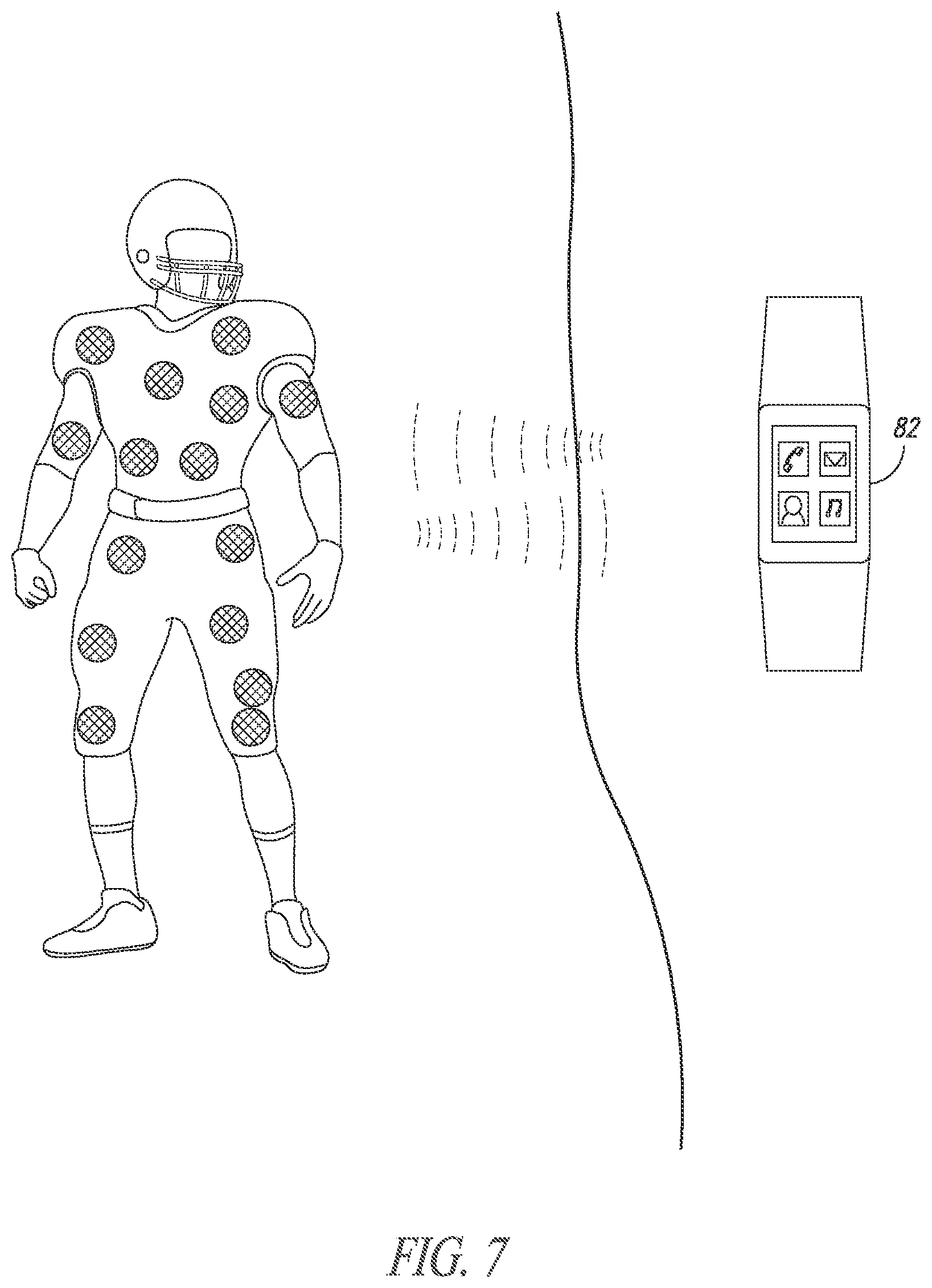 Patent US12616874 Figure 7 – Devices, systems and methods for using and monitoring sports equipment and sports activities