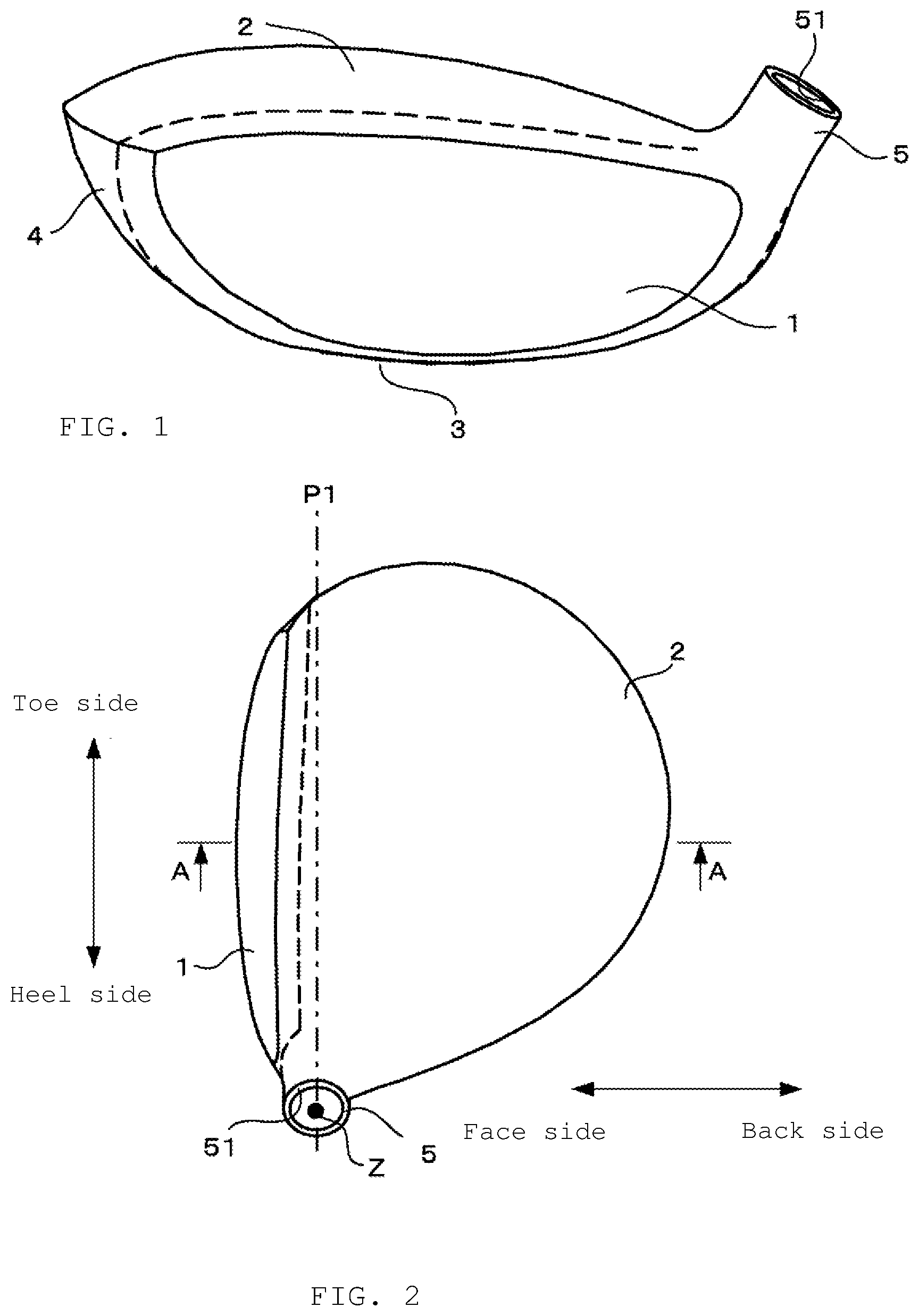 Patent US12616881 Figure 1 – Golf club head