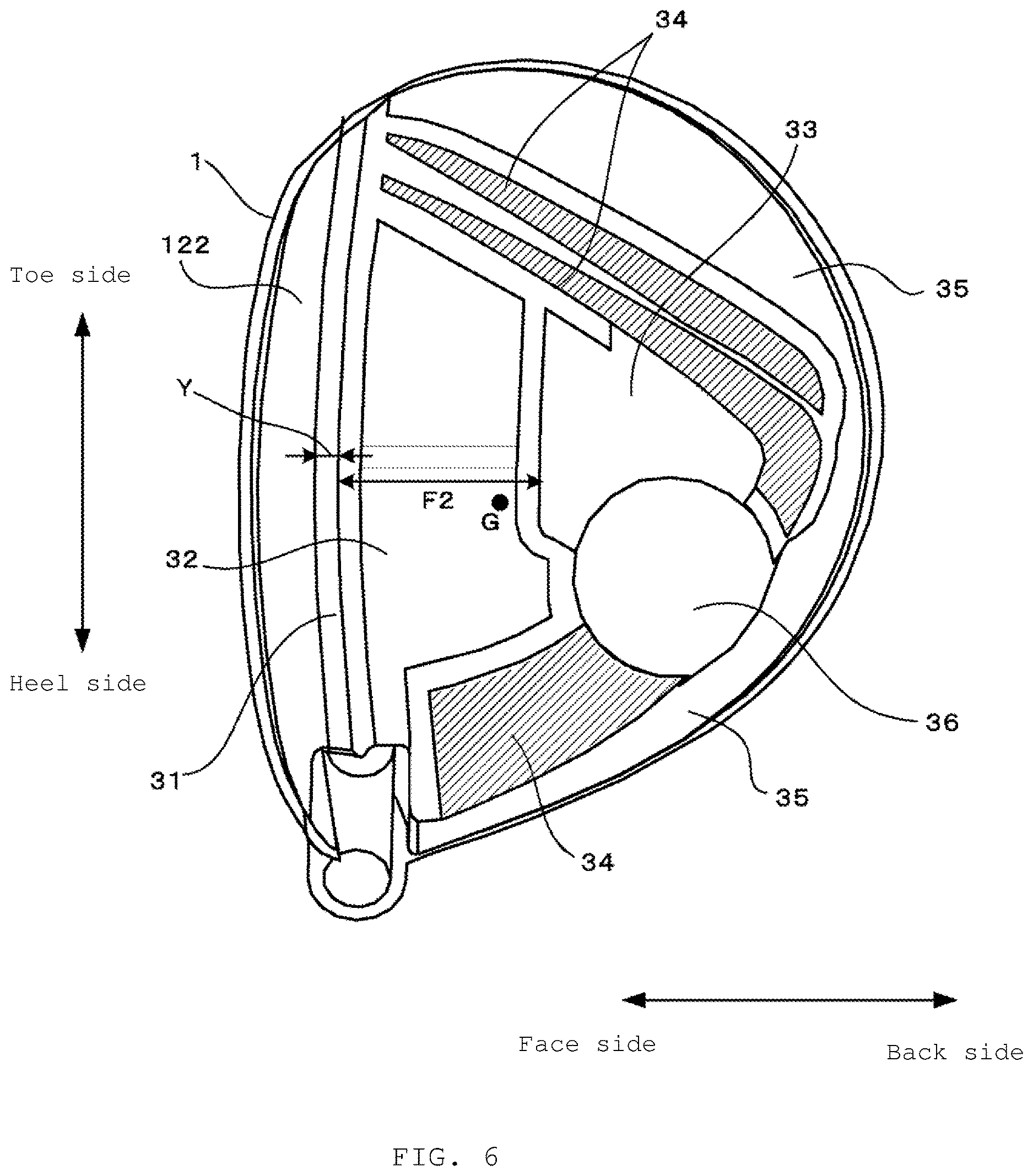 Patent US12616881 Figure 4 – Golf club head