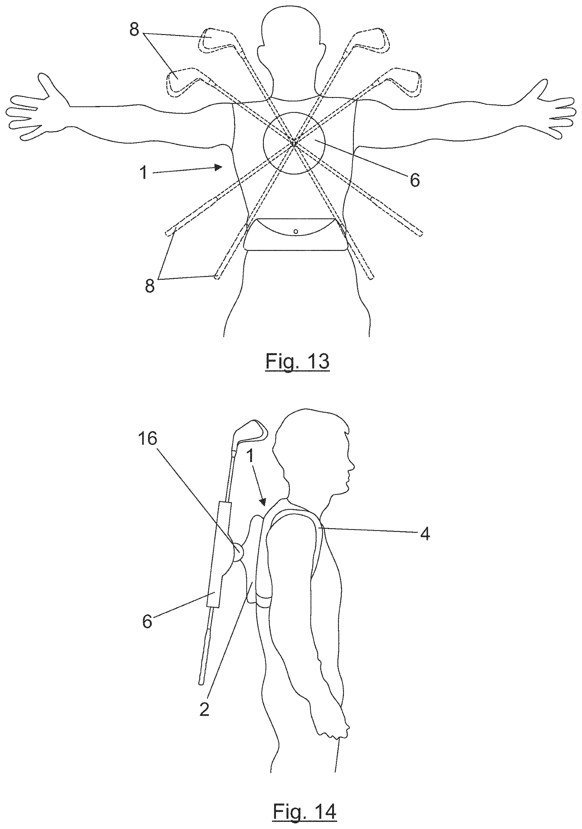 Patent US12616884 Figure 12 – Golf backpack