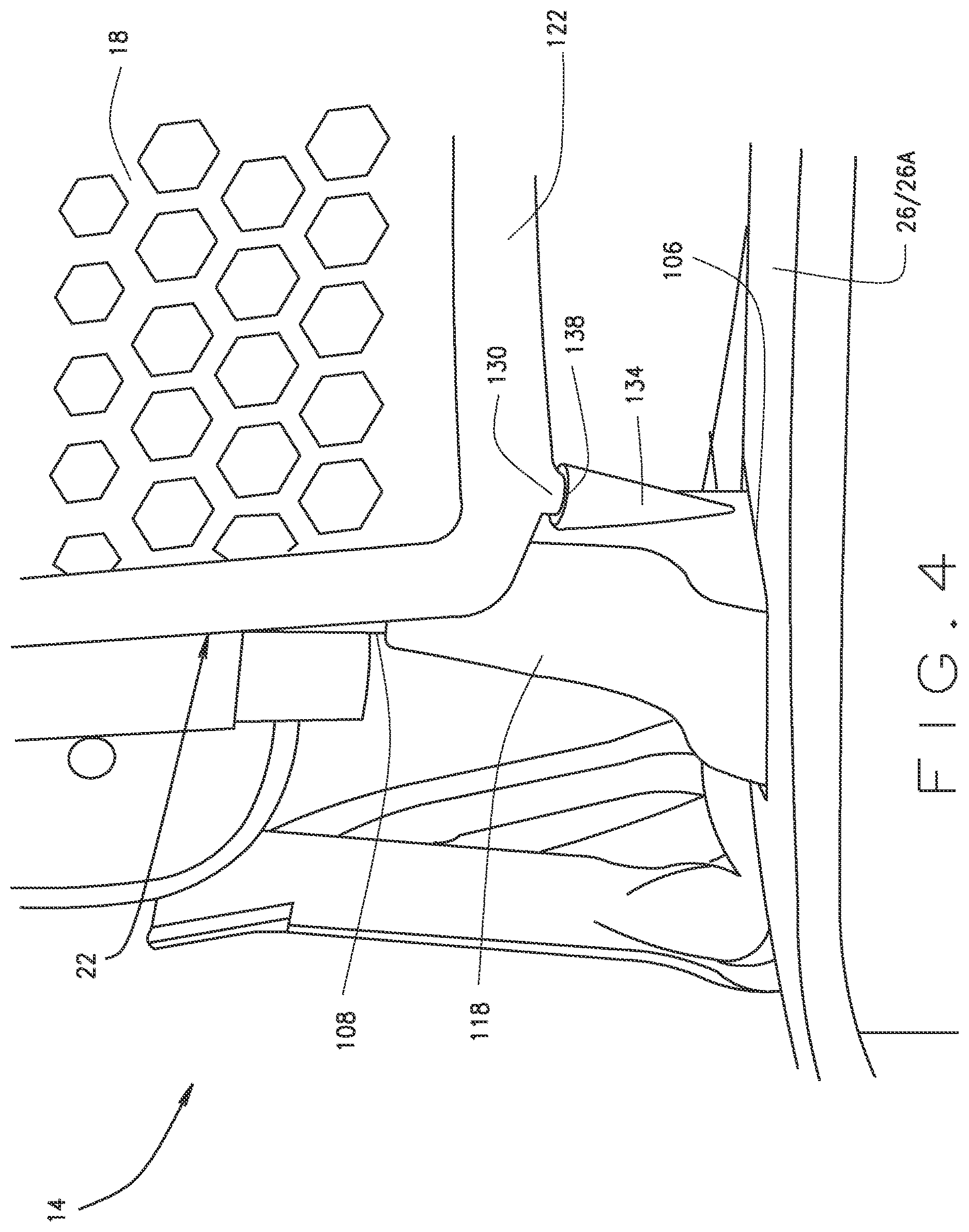 Patent US12616885 Figure 4 – Basket drainage system