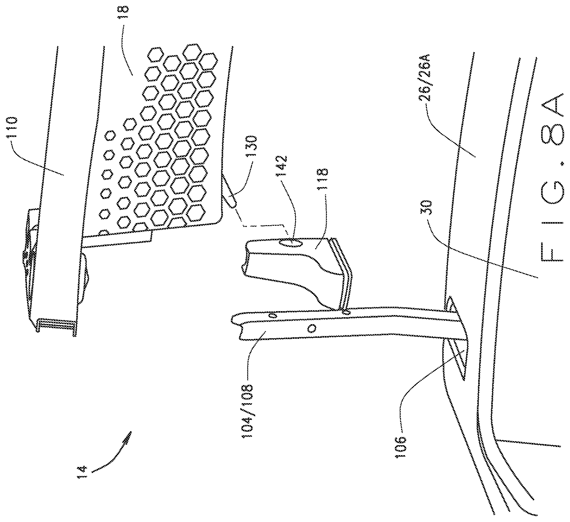 Patent US12616885 Figure 8 – Basket drainage system