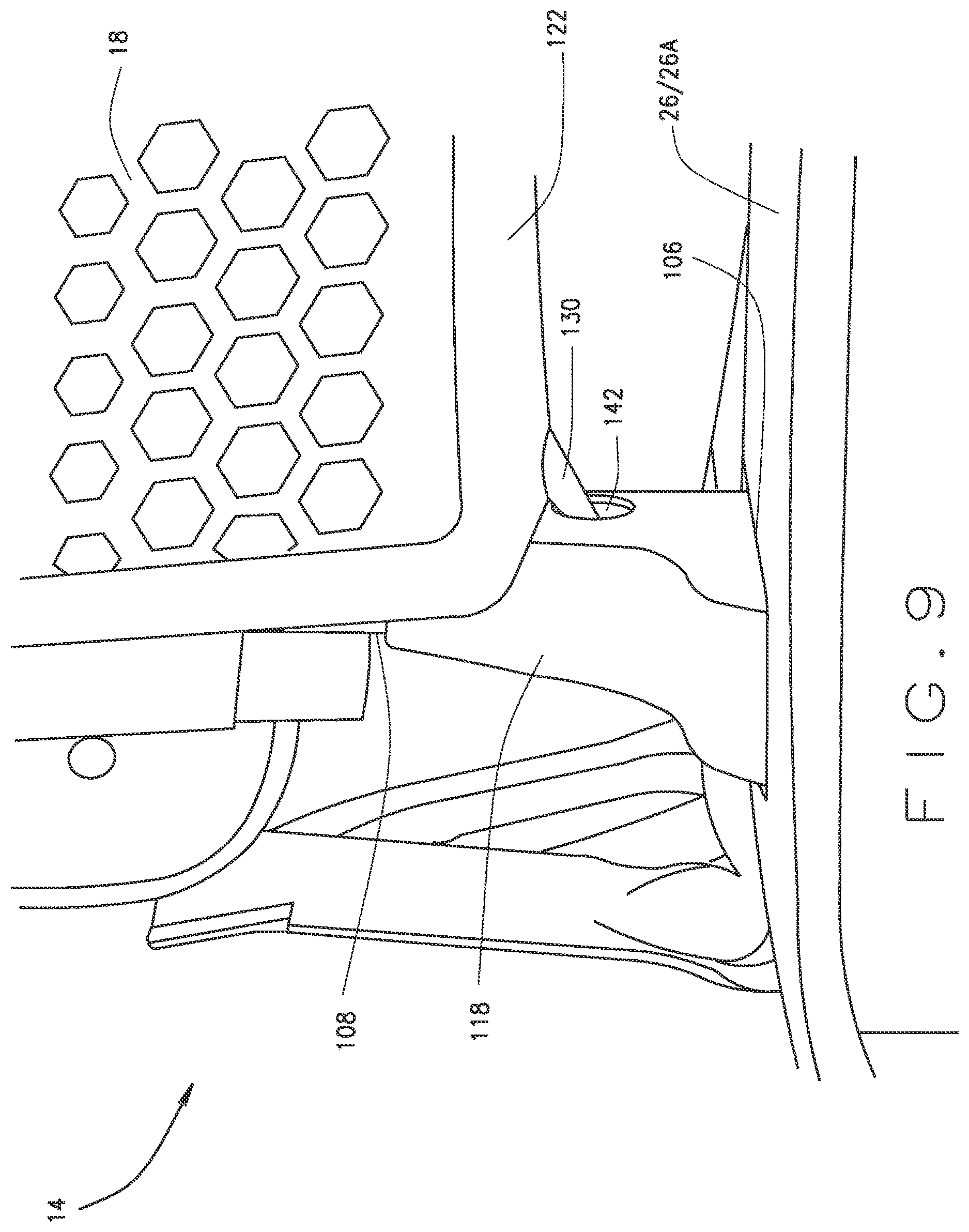 Patent US12616885 Figure 10 – Basket drainage system
