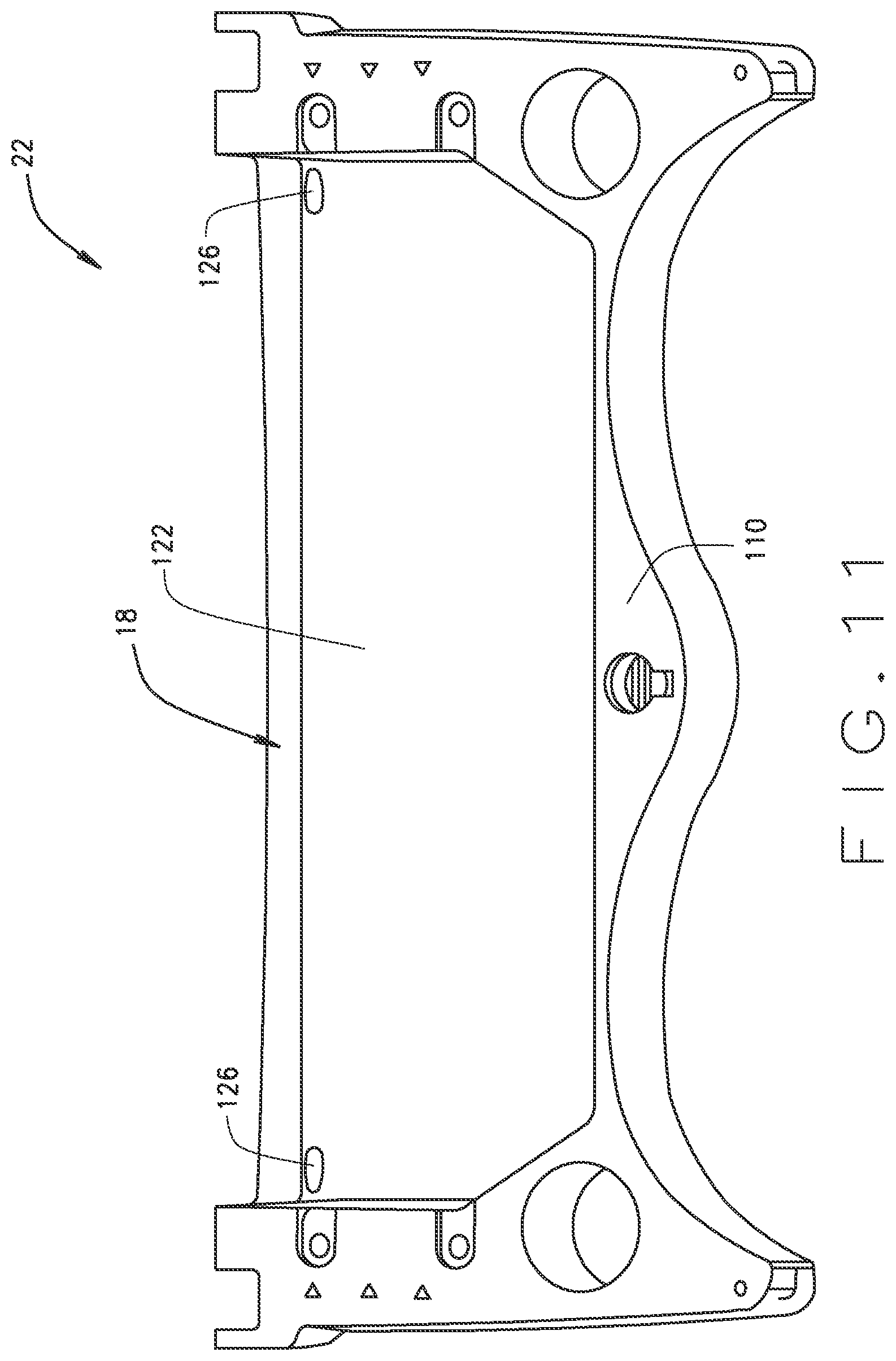 Patent US12616885 Figure 12 – Basket drainage system