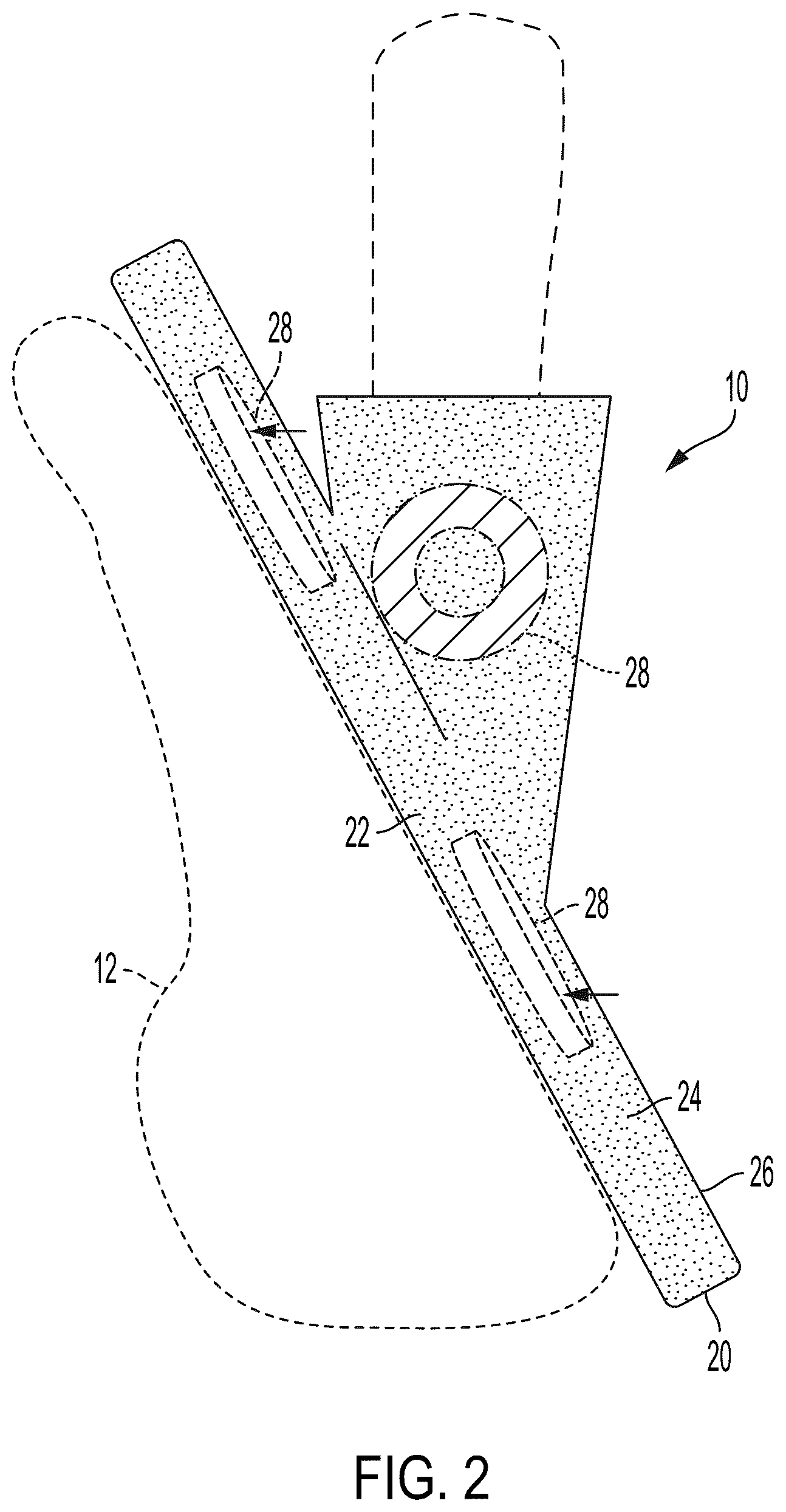 Patent US12616887 Figure 2 – Golf club face protector
