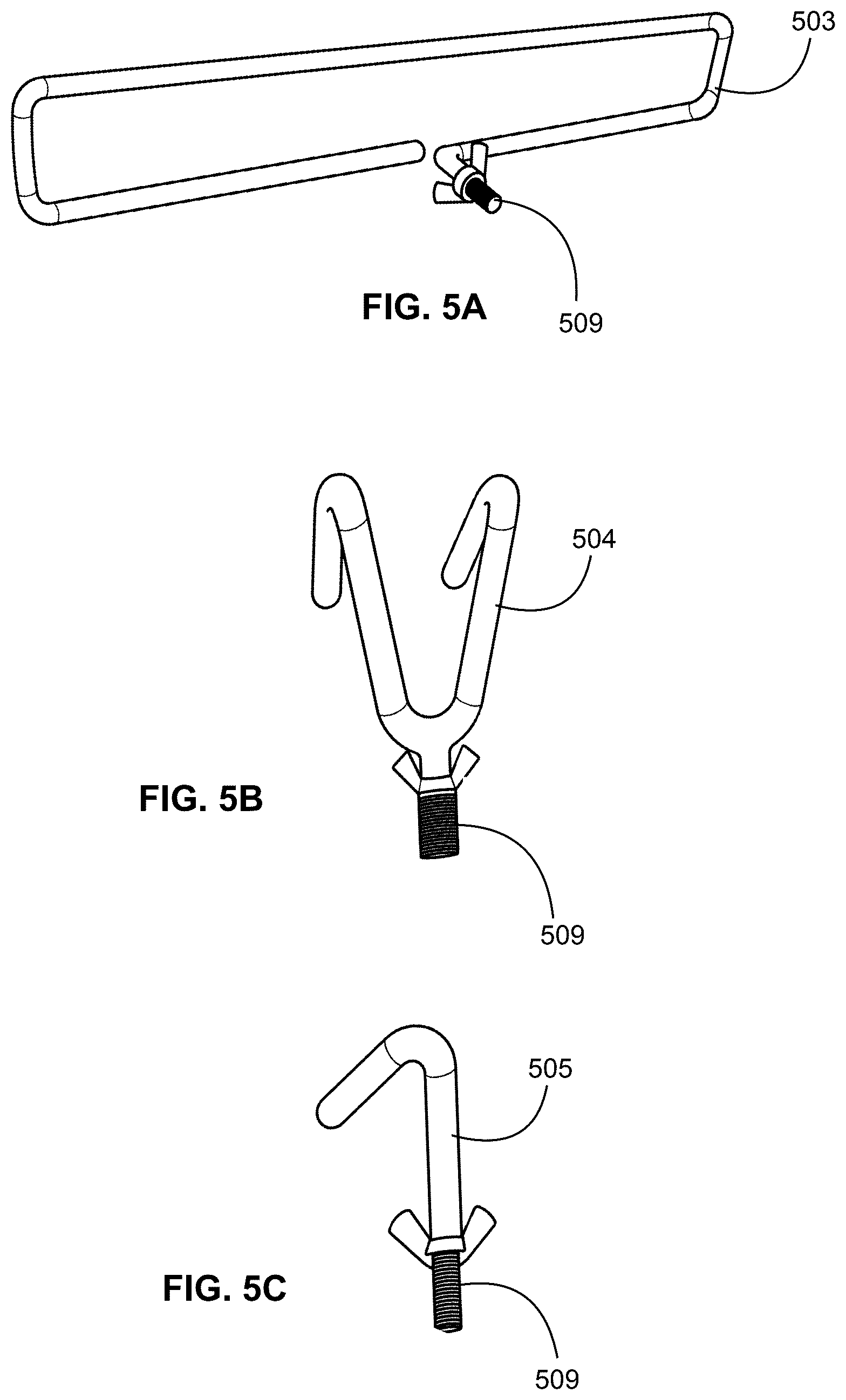 Patent US12616888 Figure 5 – Disc golf disc retrieval device