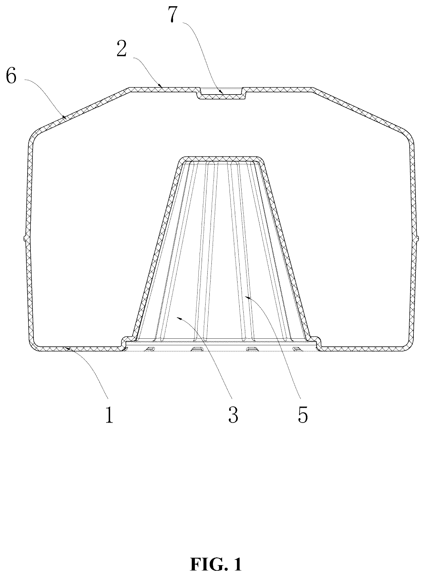 Patent US12616889 Figure 1 – Counterweight base for punching bag