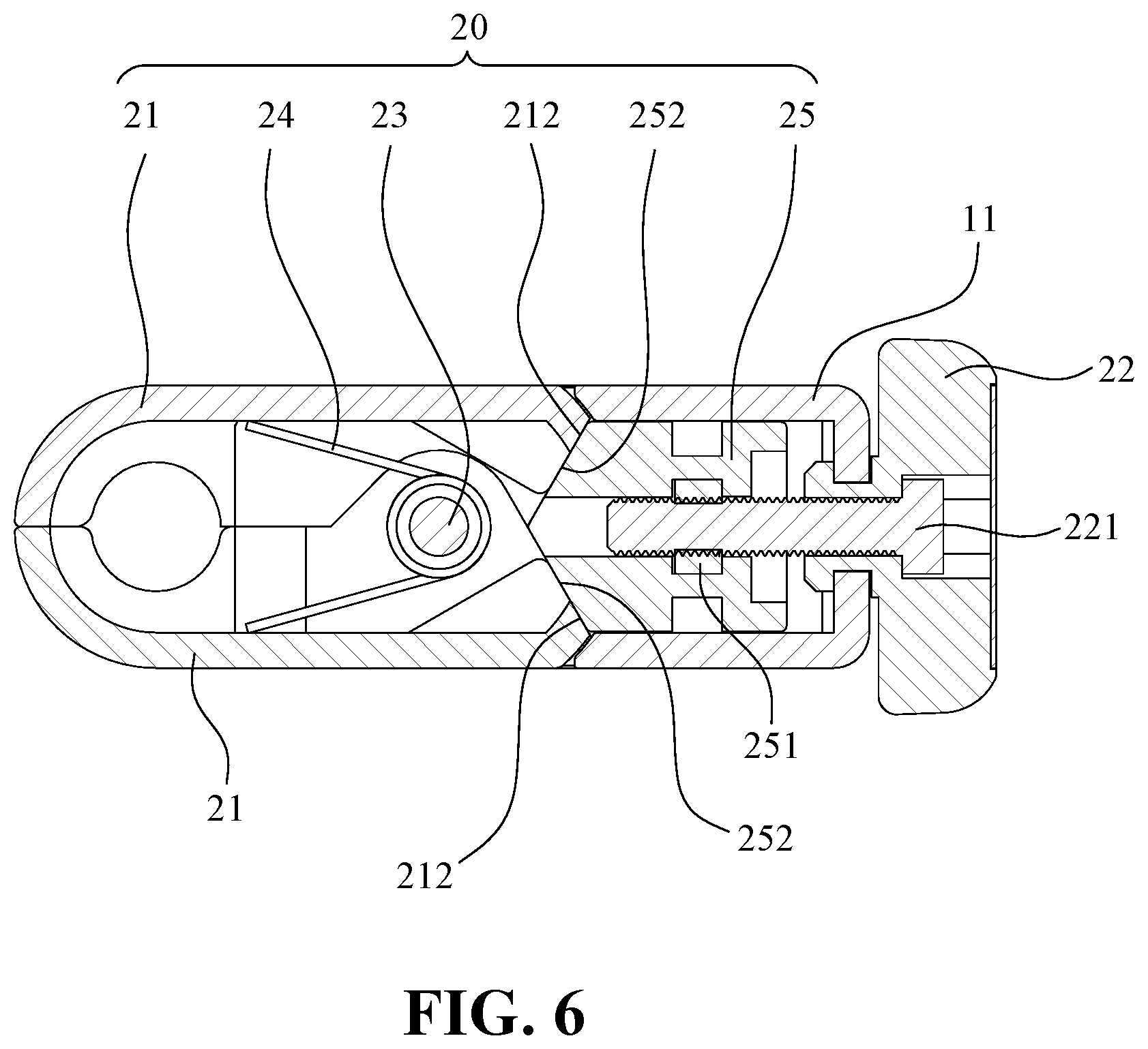 Patent US12616890 Figure 6 – Auxiliary device for practicing golf swing posture