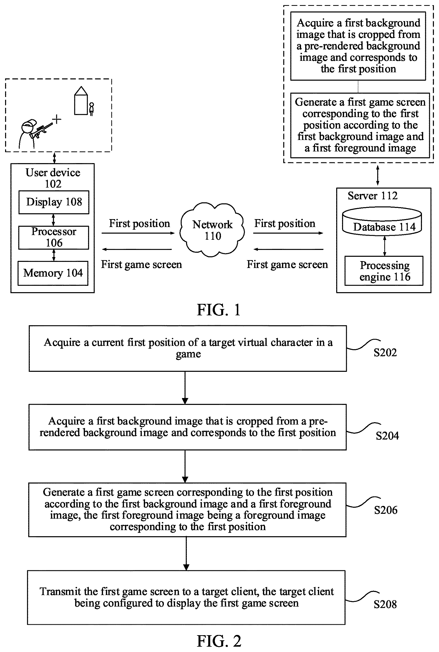 Patent US12616896 Figure 1 – Game screen display method and apparatus, storage medium, and electronic device