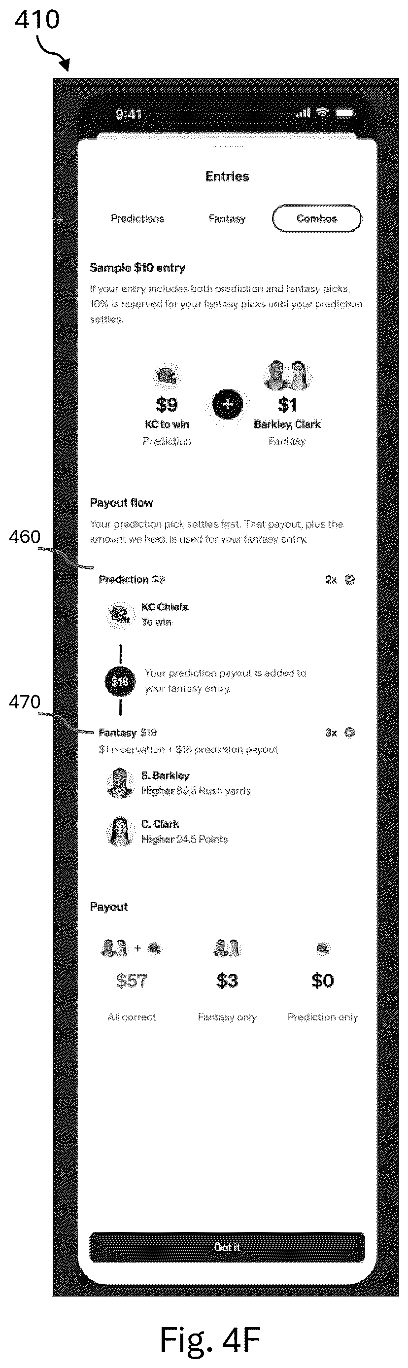 Patent US12616897 Figure 15 – Systems and methods for processing combination selections including predictions and fantasy entries