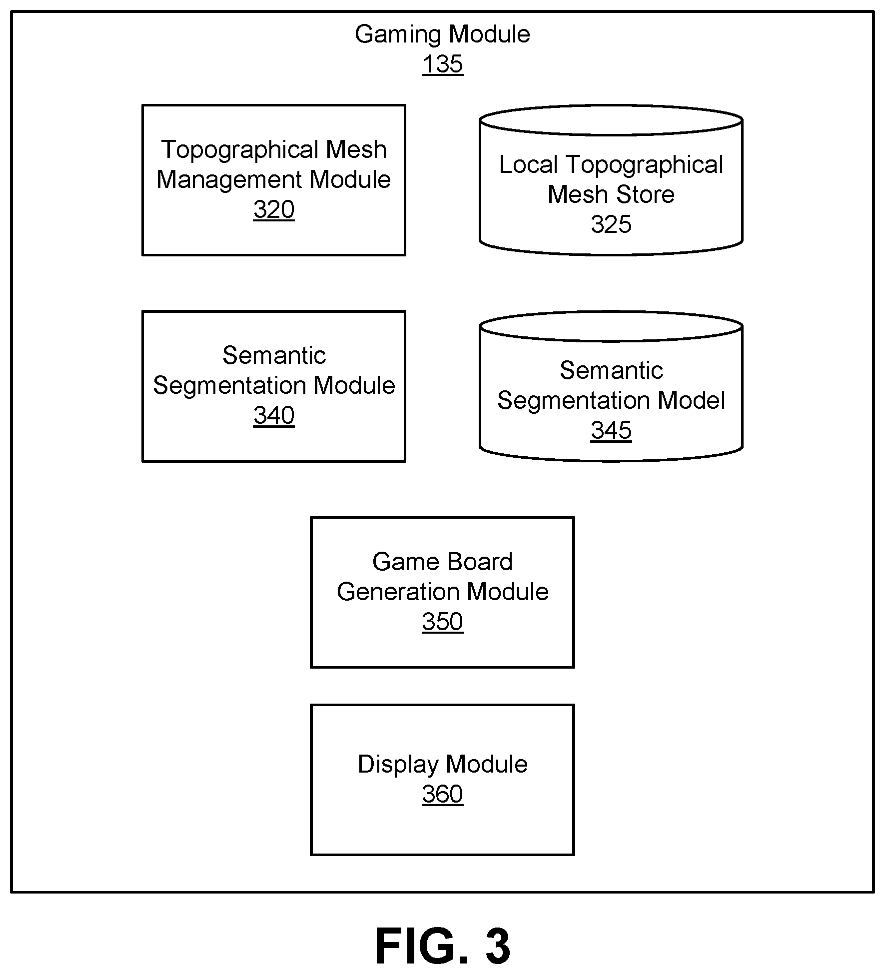Patent US12616901 Figure 3 – Mapping traversable space in a scene using a three-dimensional mesh