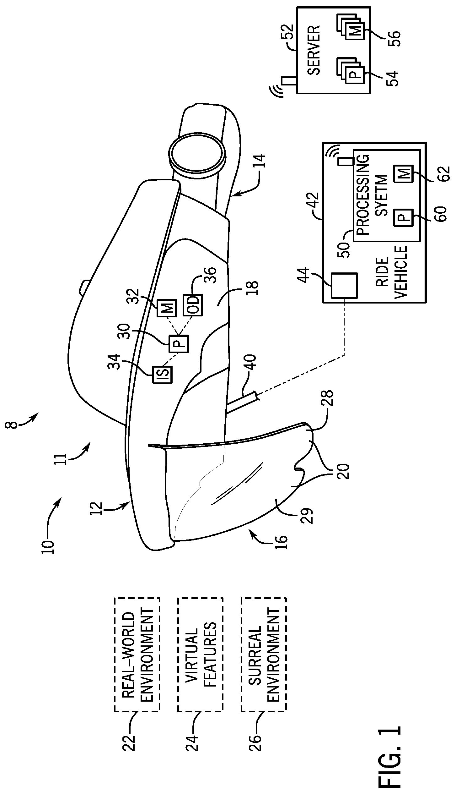 Patent US12616907 Figure 1 – Amusement content processing systems and methods