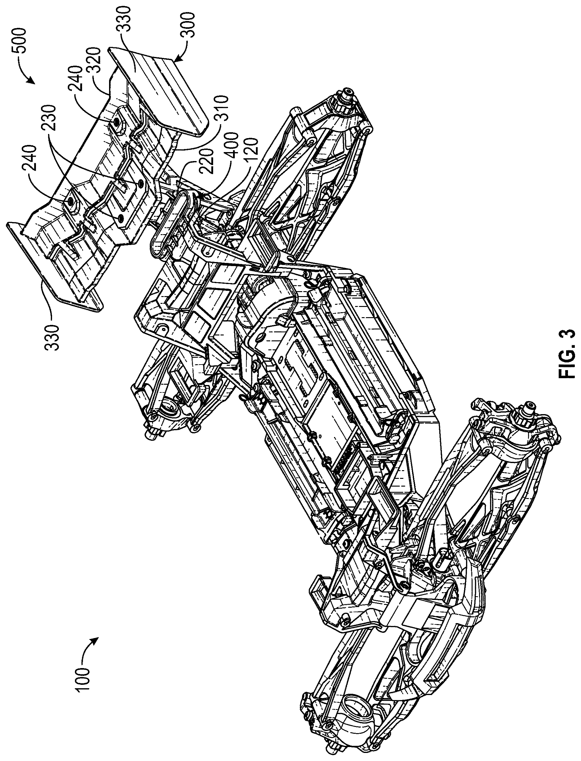 Patent US12616909 Figure 3 – Model vehicle wing mounting system