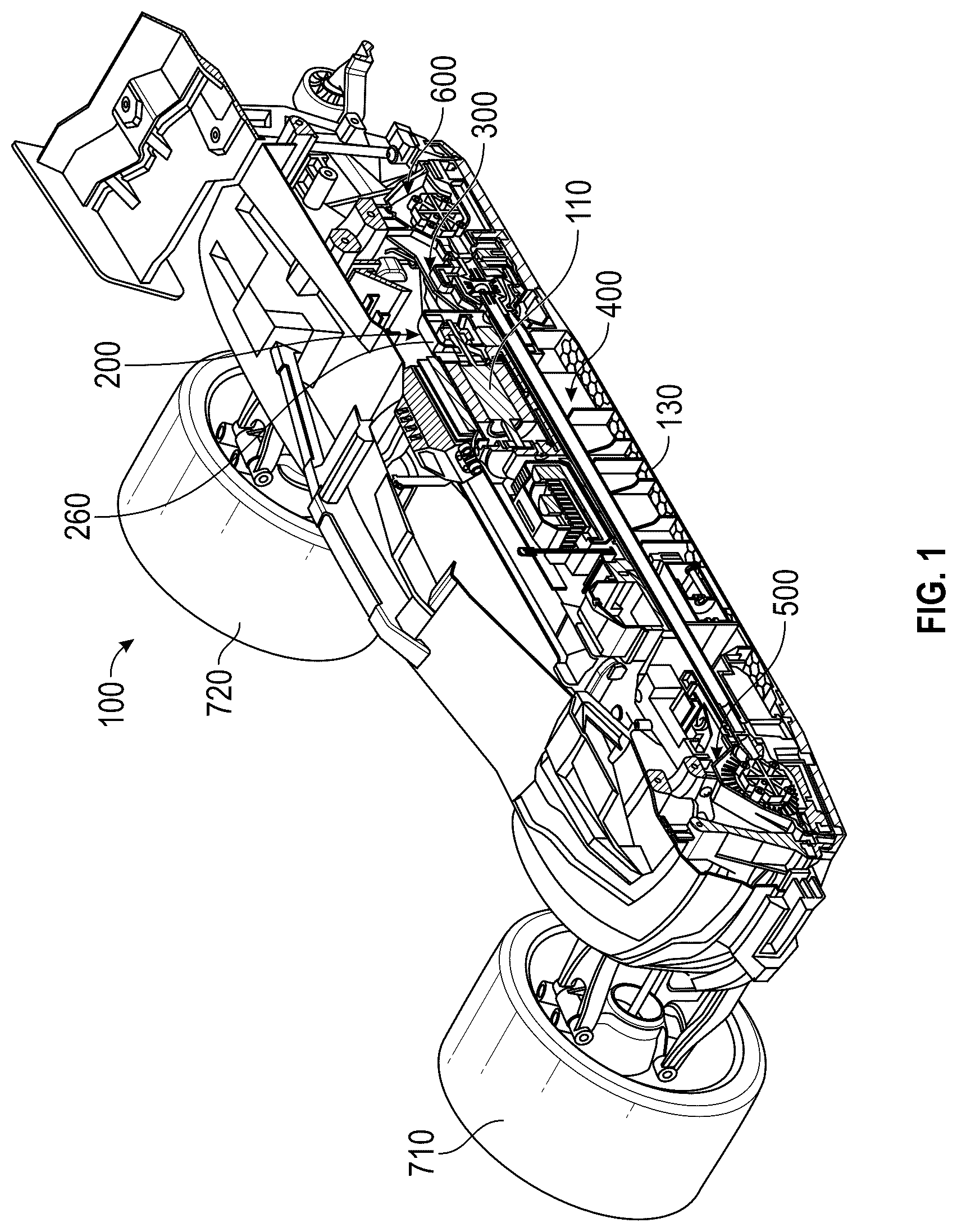 Patent US12616910 Figure 1 – Model vehicle sealed driveline