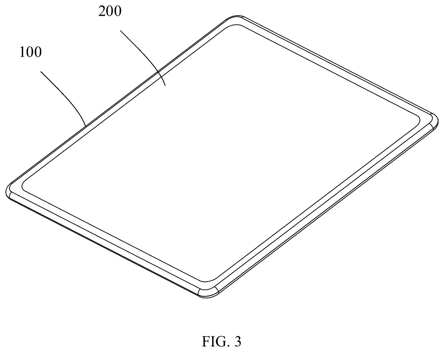 Patent US12616911 Figure 3 – Frame, assembling panel, and assembly toy