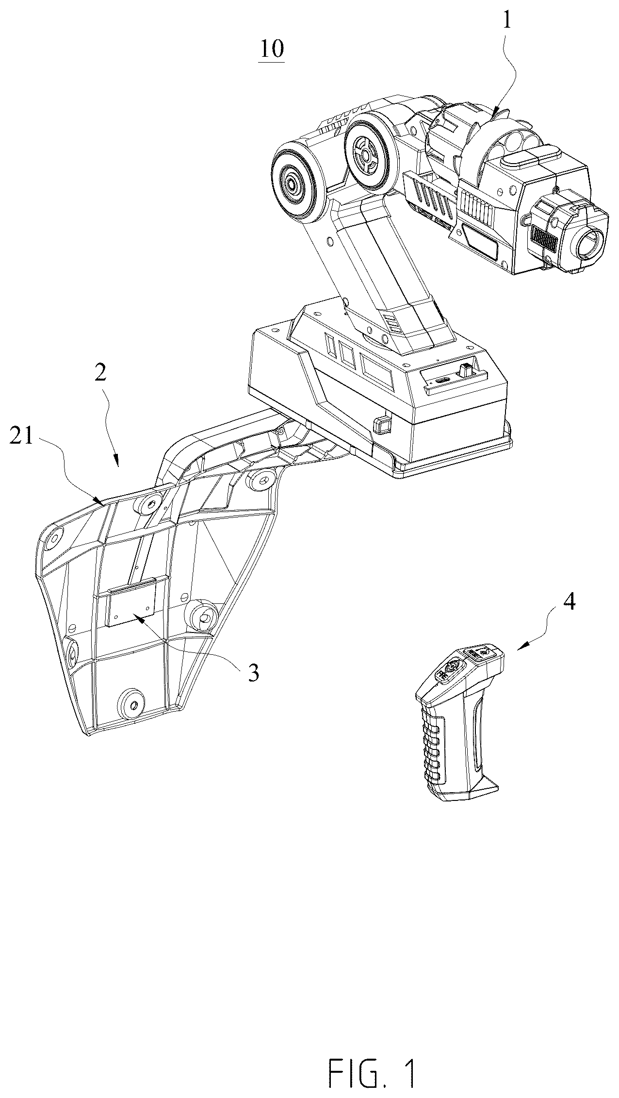 Patent US12616912 Figure 1 – Posture sensing toy