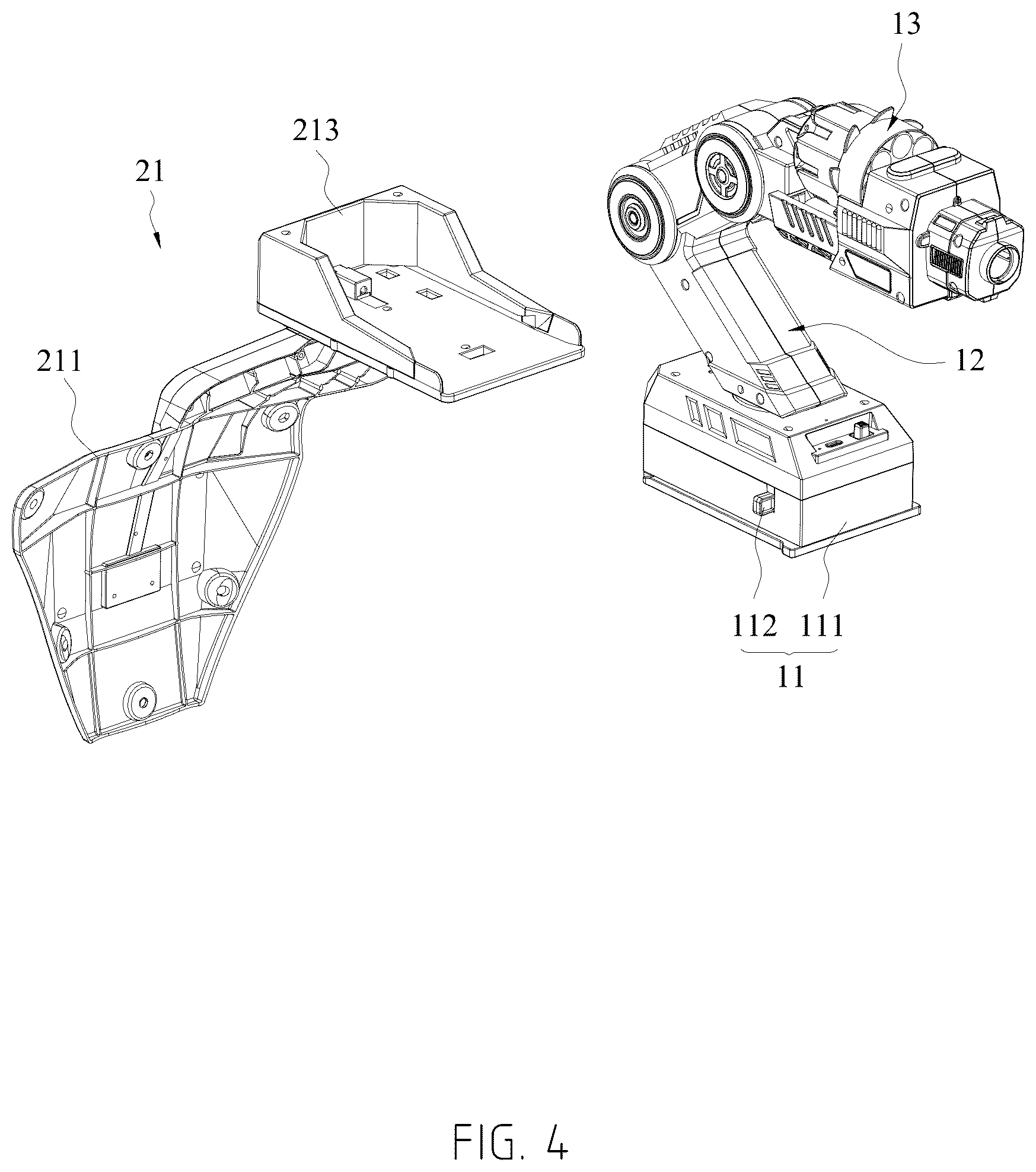 Patent US12616912 Figure 4 – Posture sensing toy