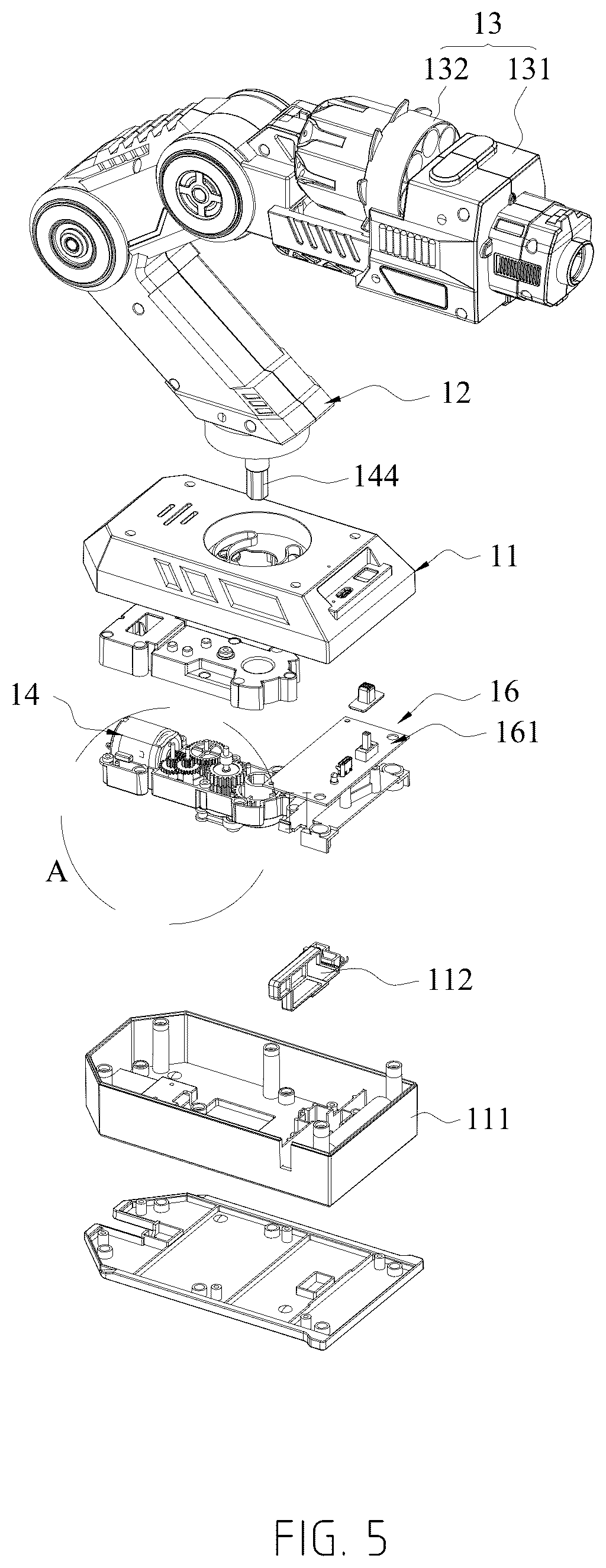 Patent US12616912 Figure 5 – Posture sensing toy