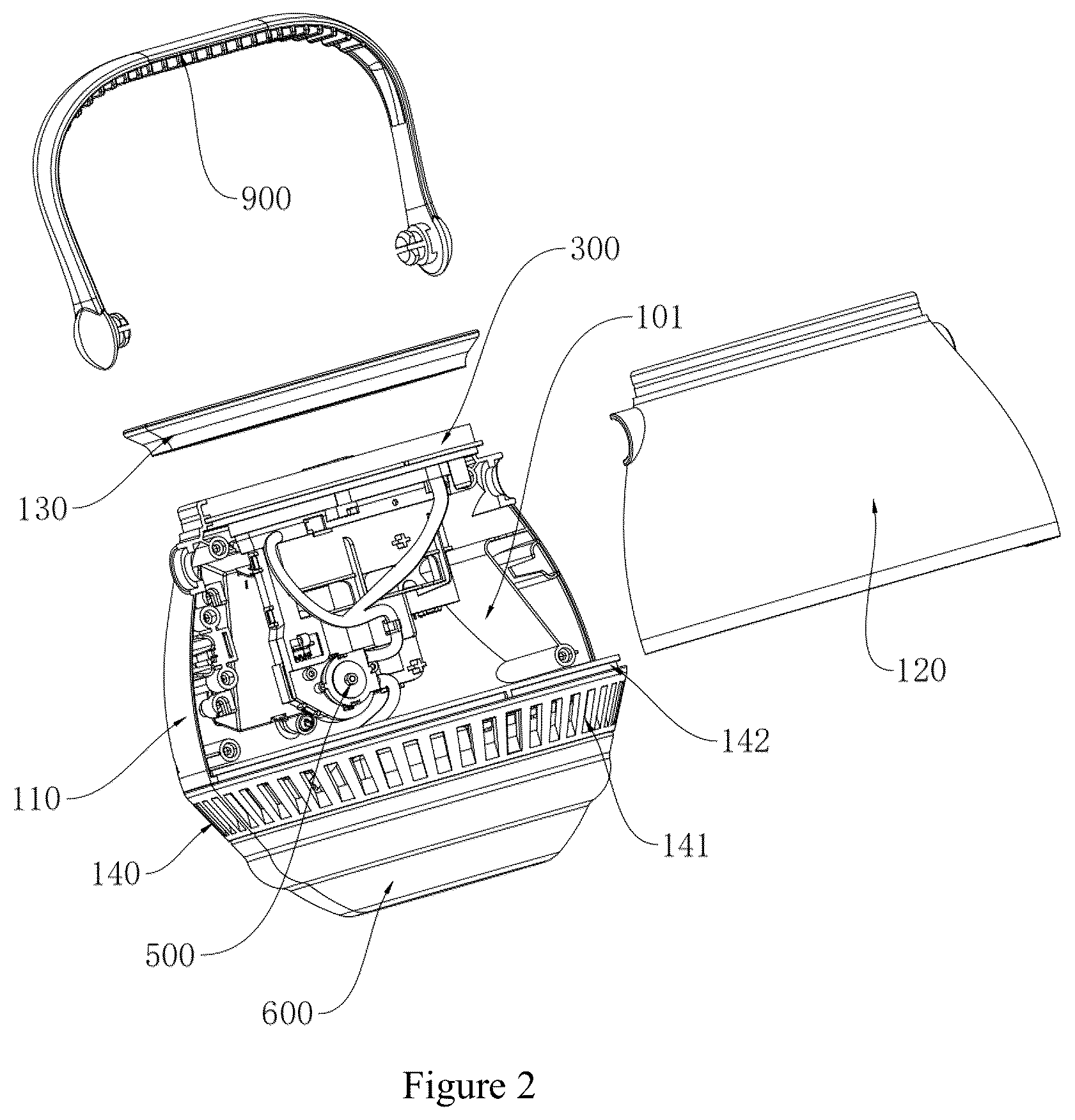 Patent US12616913 Figure 2 – Vertical bubble machine