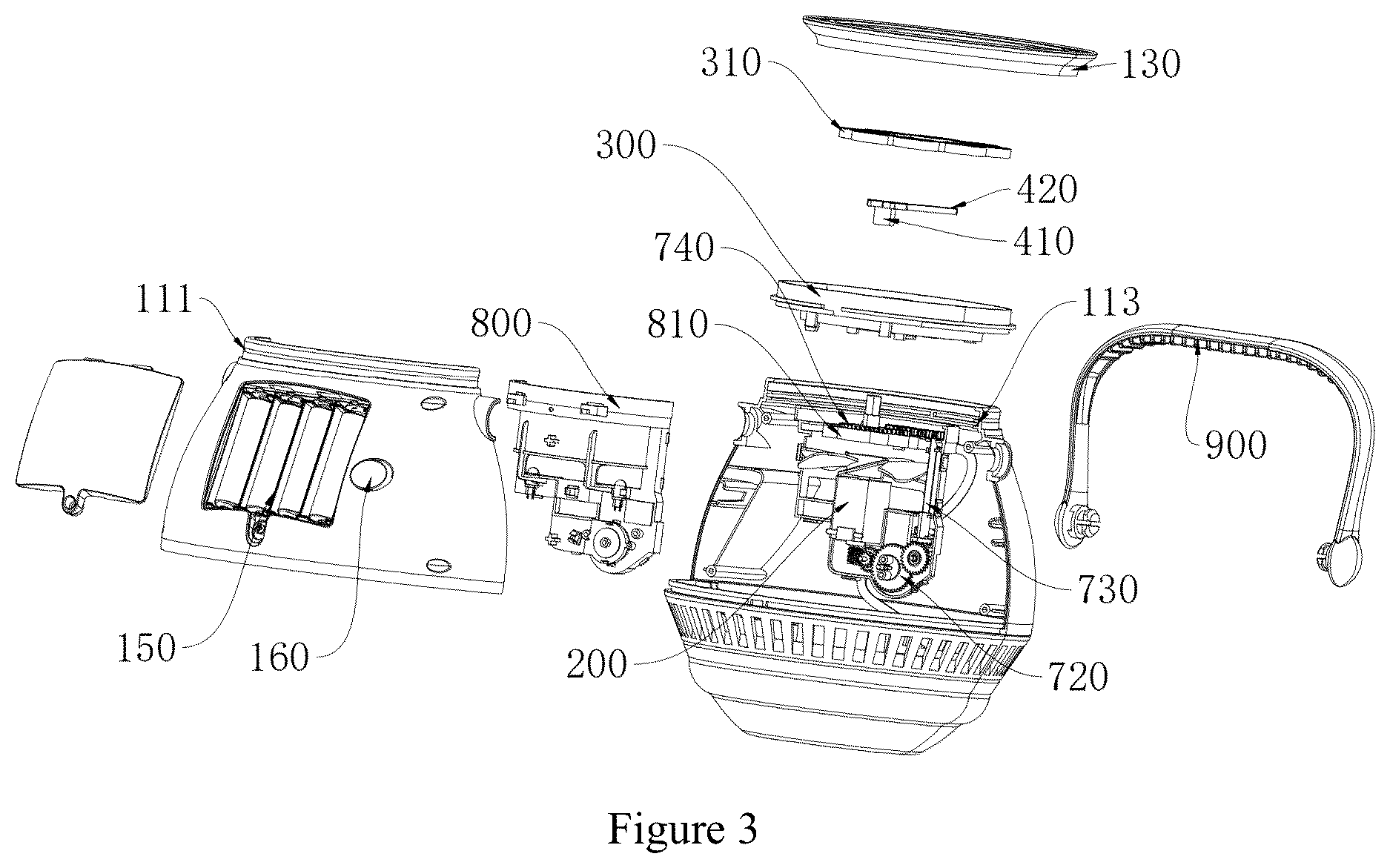 Patent US12616913 Figure 3 – Vertical bubble machine
