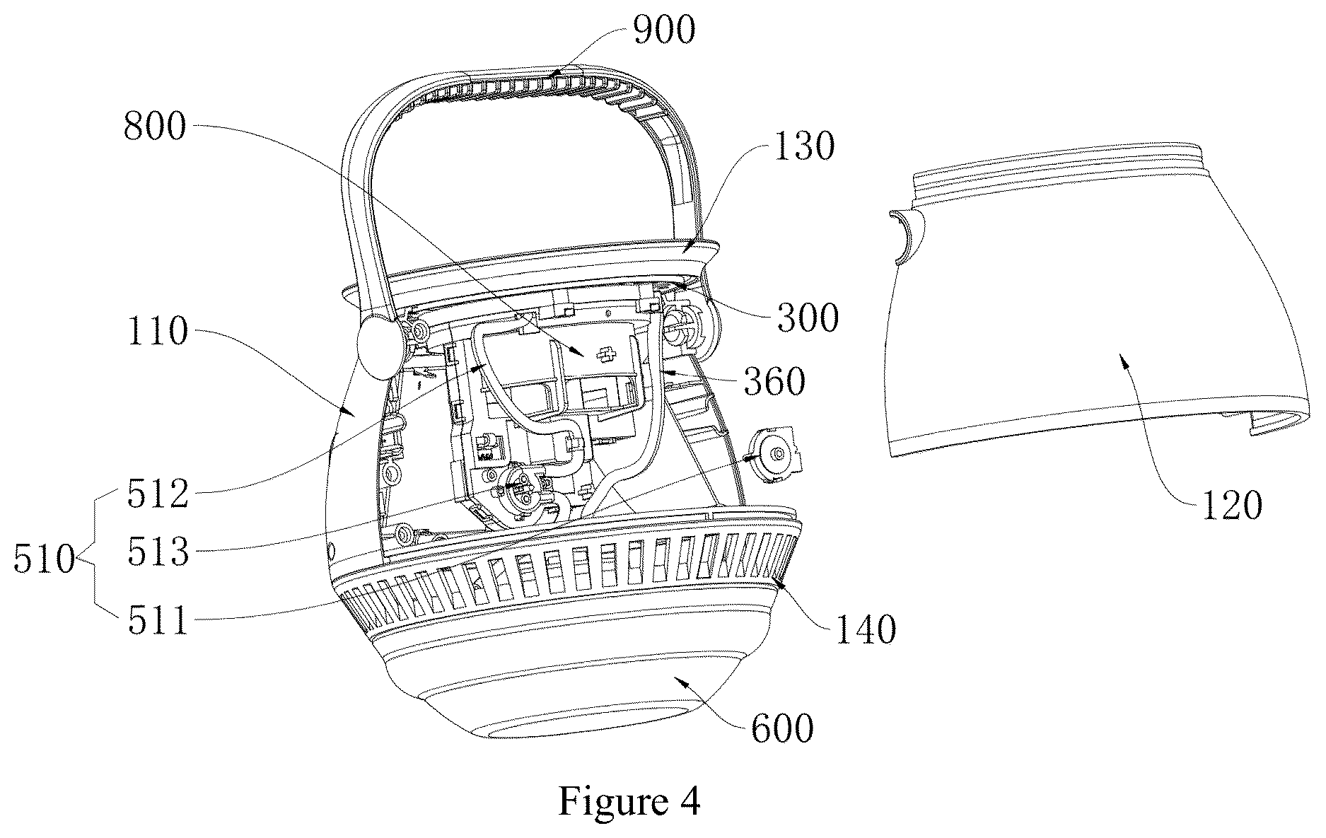 Patent US12616913 Figure 4 – Vertical bubble machine