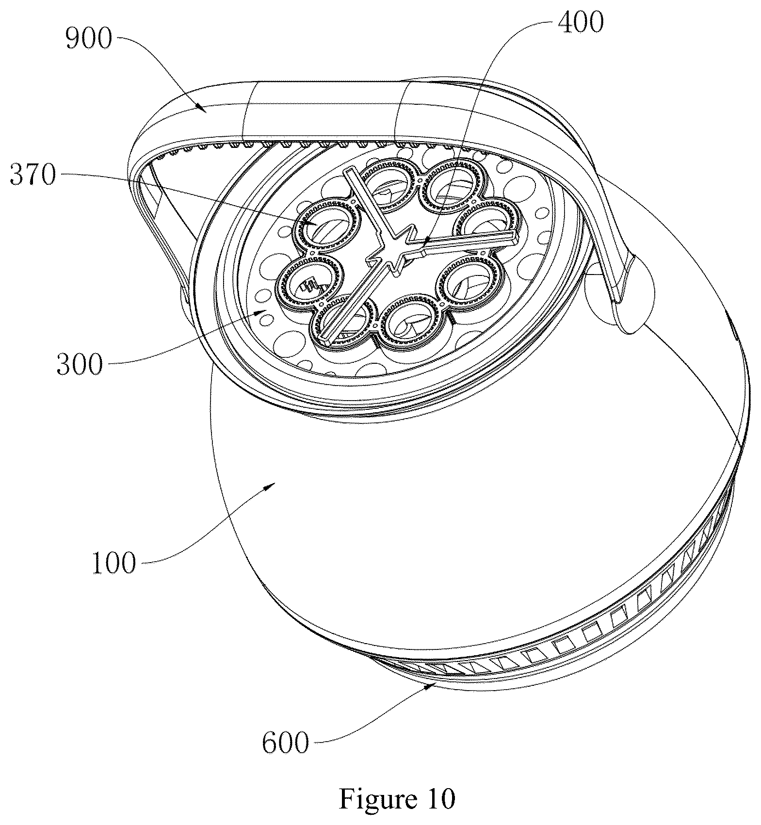 Patent US12616913 Figure 10 – Vertical bubble machine