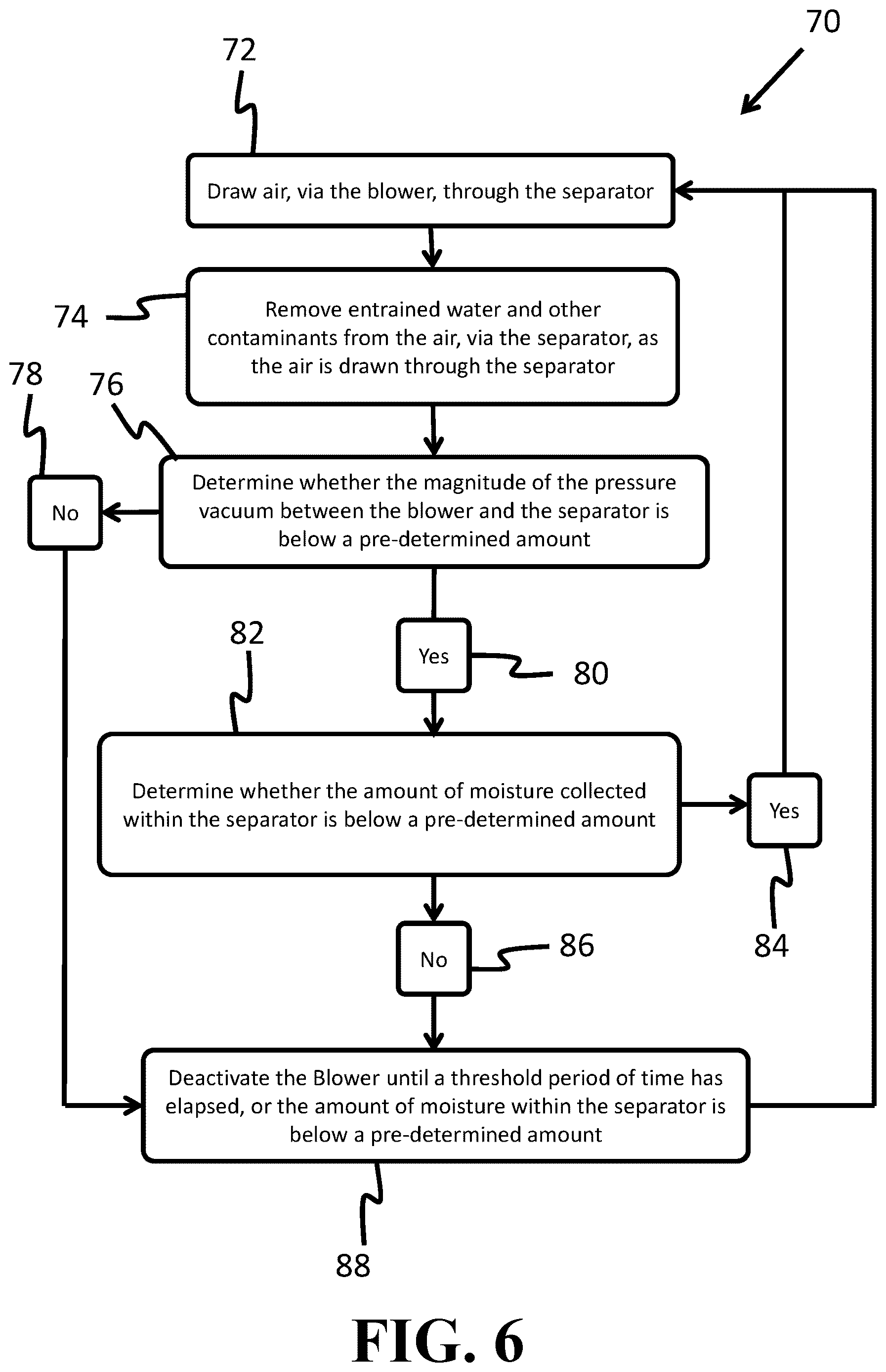 Patent US12616916 Figure 6 – Apparatuses, systems and methods for draining an air moisture separator