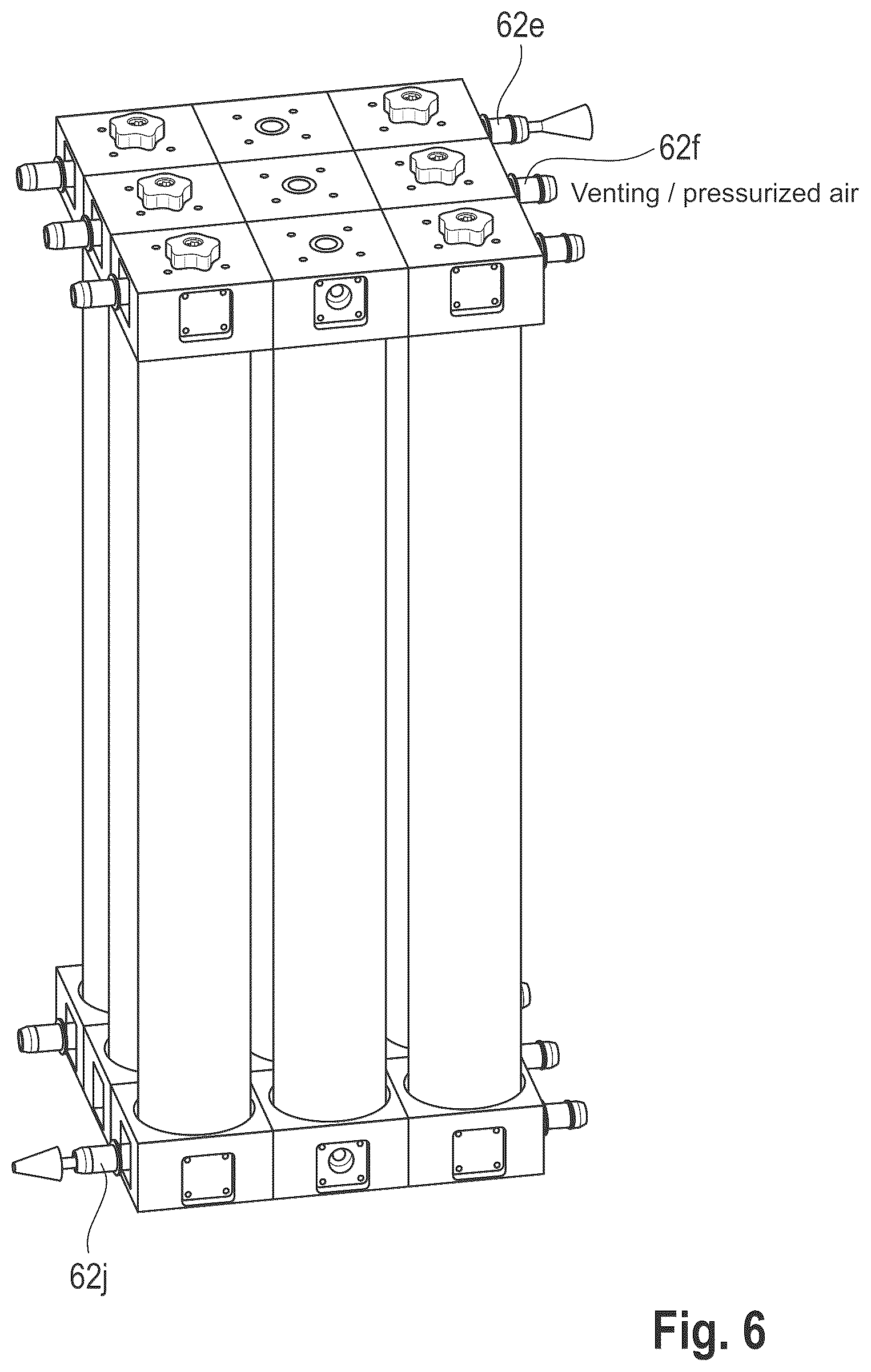 Patent US12616920 Figure 6 – Single-use device for the separation or filtering of a large volume of a mixture of substances
