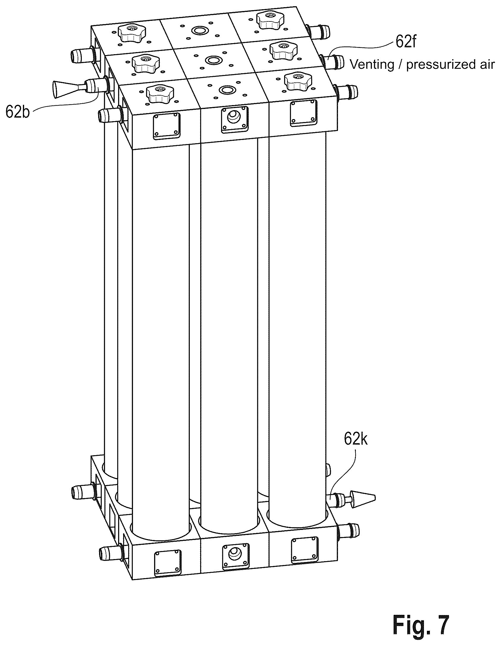Patent US12616920 Figure 7 – Single-use device for the separation or filtering of a large volume of a mixture of substances