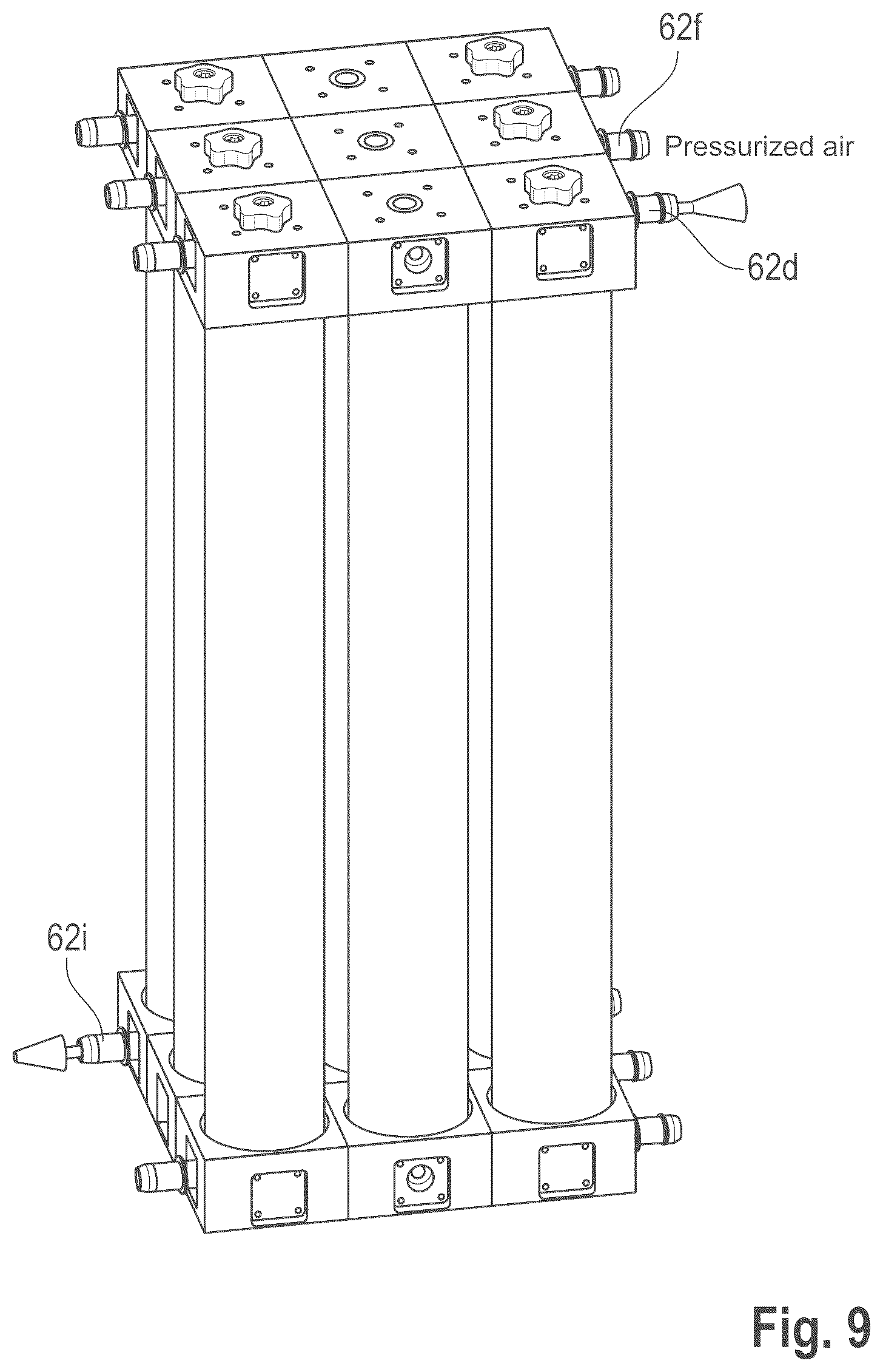 Patent US12616920 Figure 10 – Single-use device for the separation or filtering of a large volume of a mixture of substances
