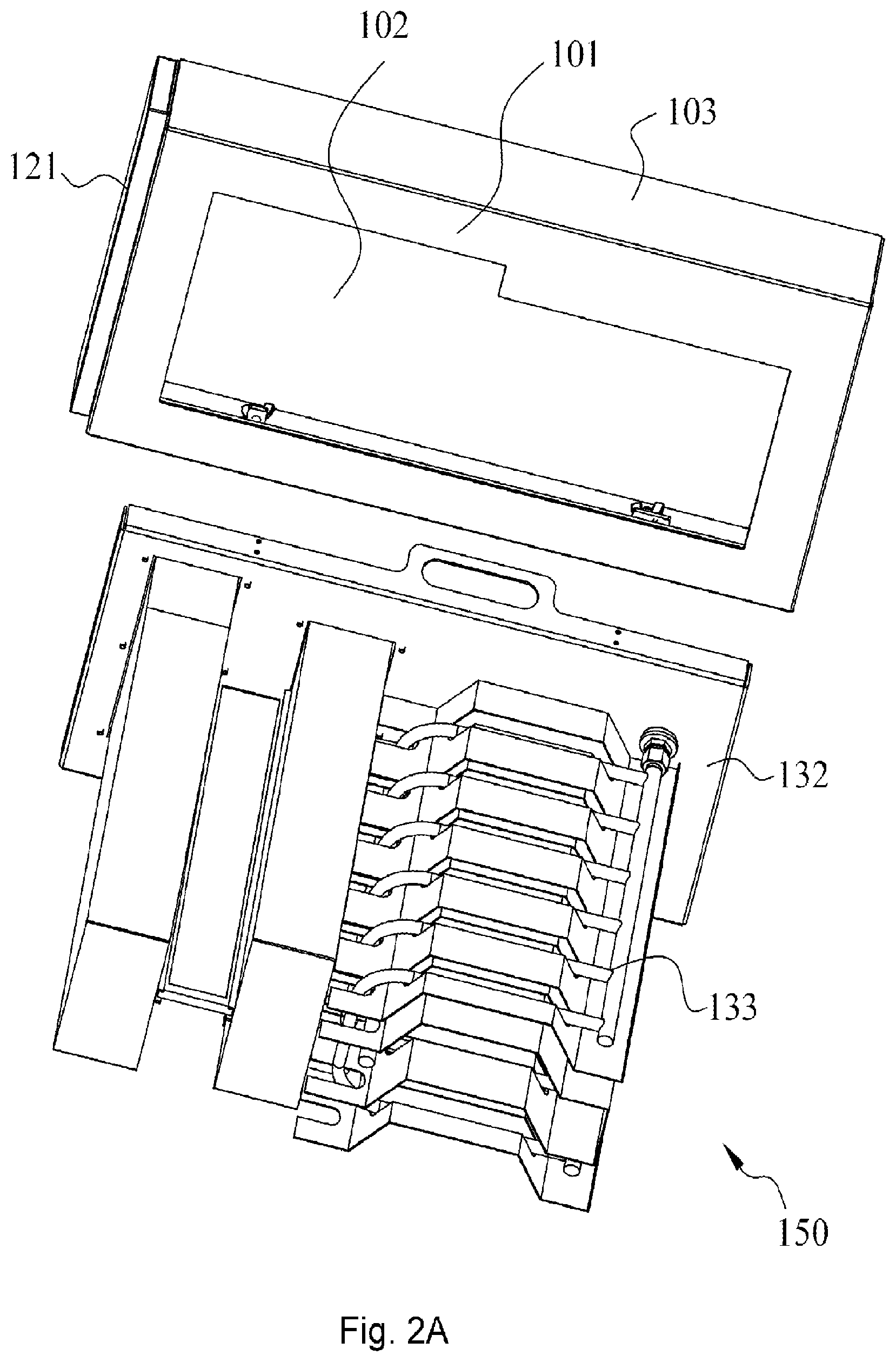 Patent US12616926 Figure 3 – Cleaning frame for waste gas purification apparatus