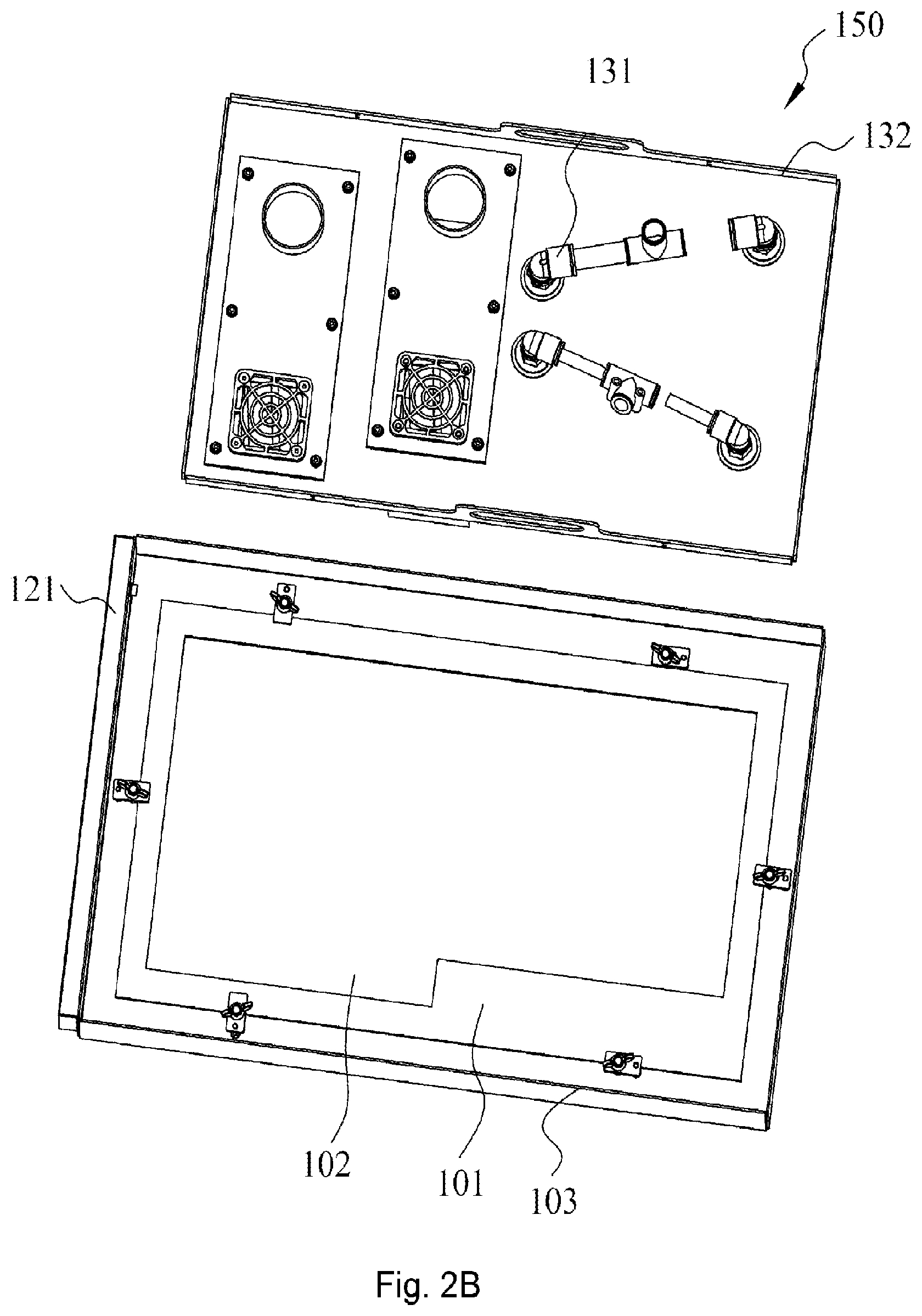 Patent US12616926 Figure 4 – Cleaning frame for waste gas purification apparatus