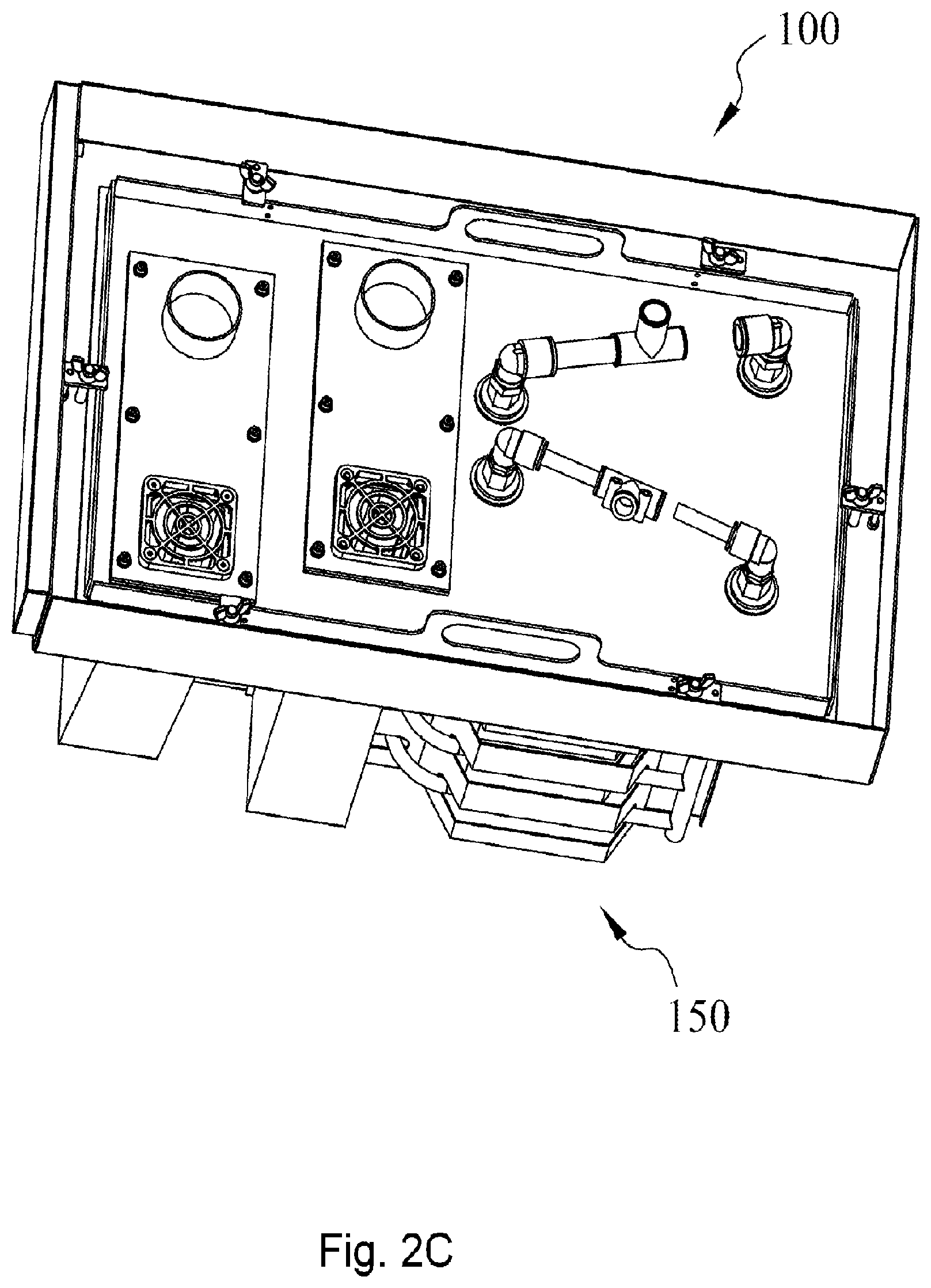 Patent US12616926 Figure 5 – Cleaning frame for waste gas purification apparatus