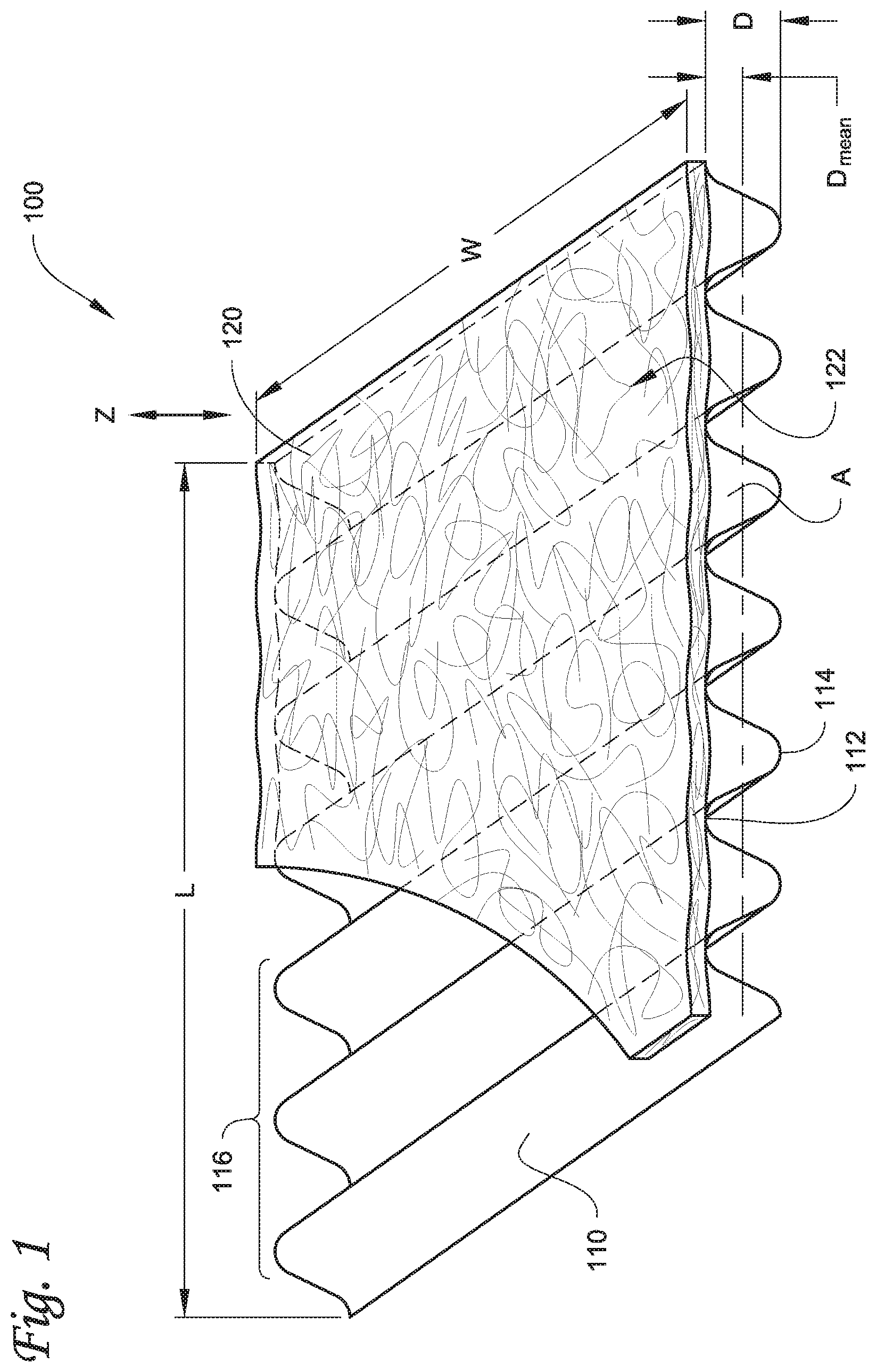 Patent US12616928 Figure 1 – Filter element with improved dust loading