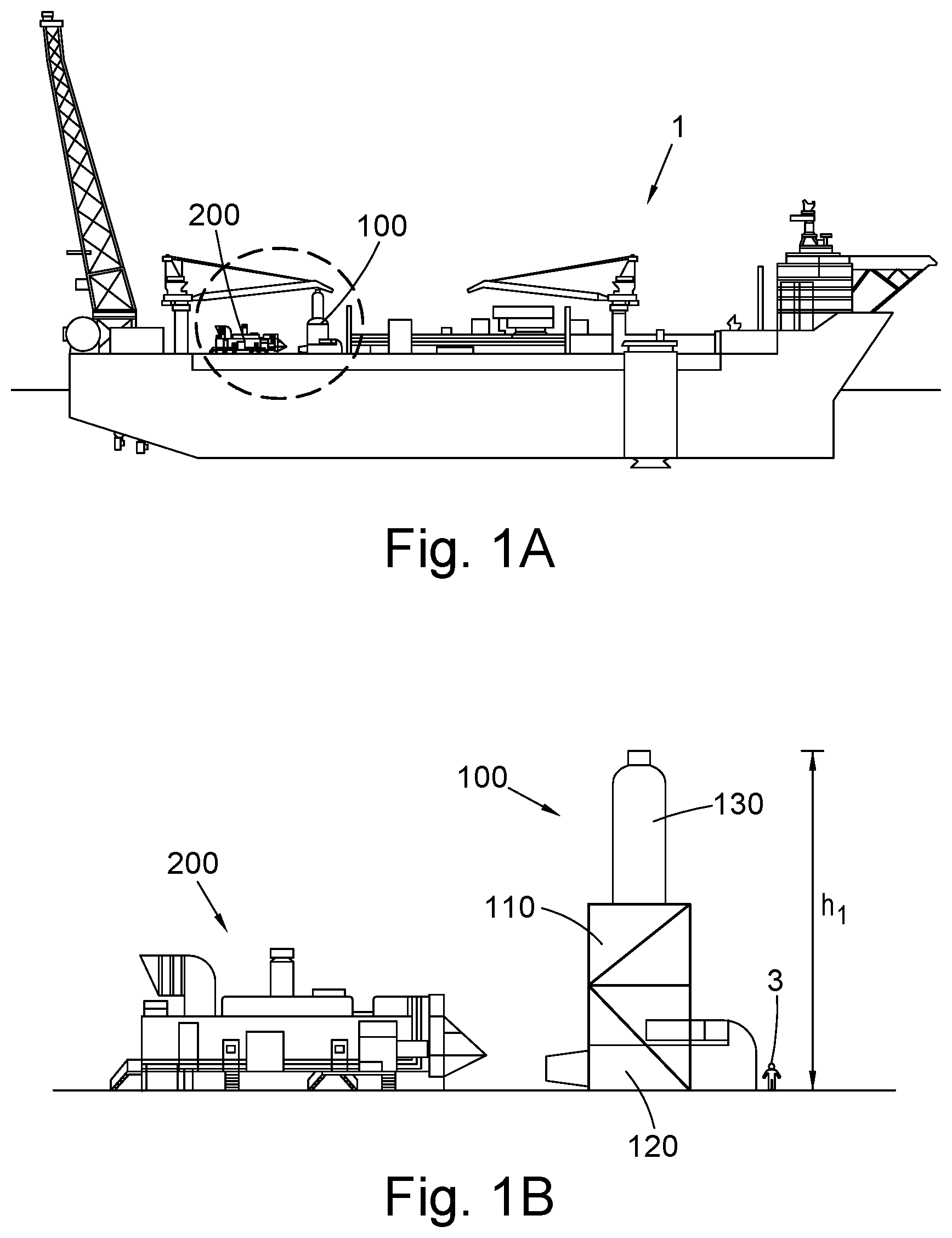 Patent US12616929 Figure 1 – System for offshore carbon dioxide capture