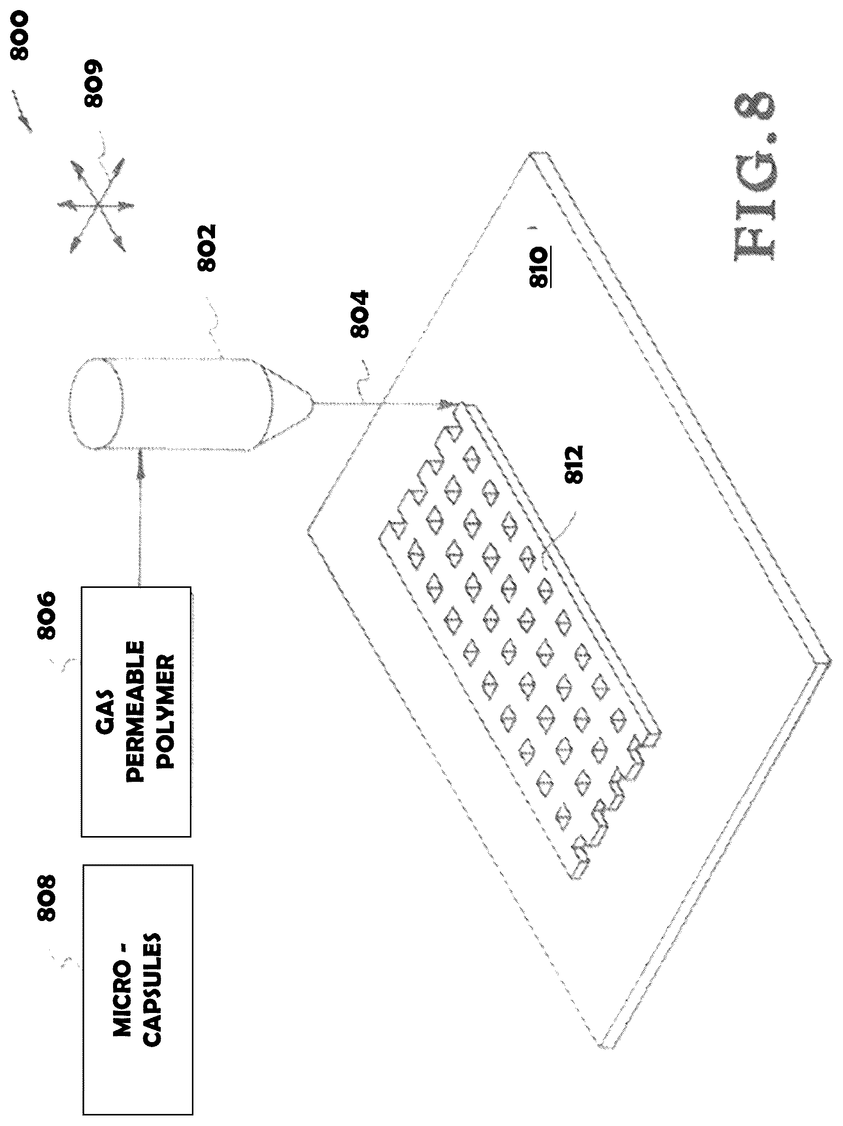 Patent US12616930 Figure 7 – Composite 3D-printed reactors for gas absorption, purification, and reaction
