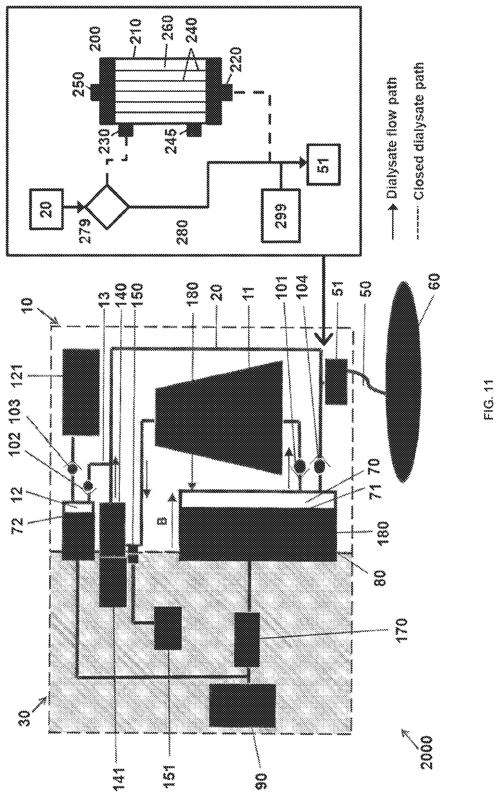 Patent US12616938 Figure 11 – Filter device for dialysis applications
