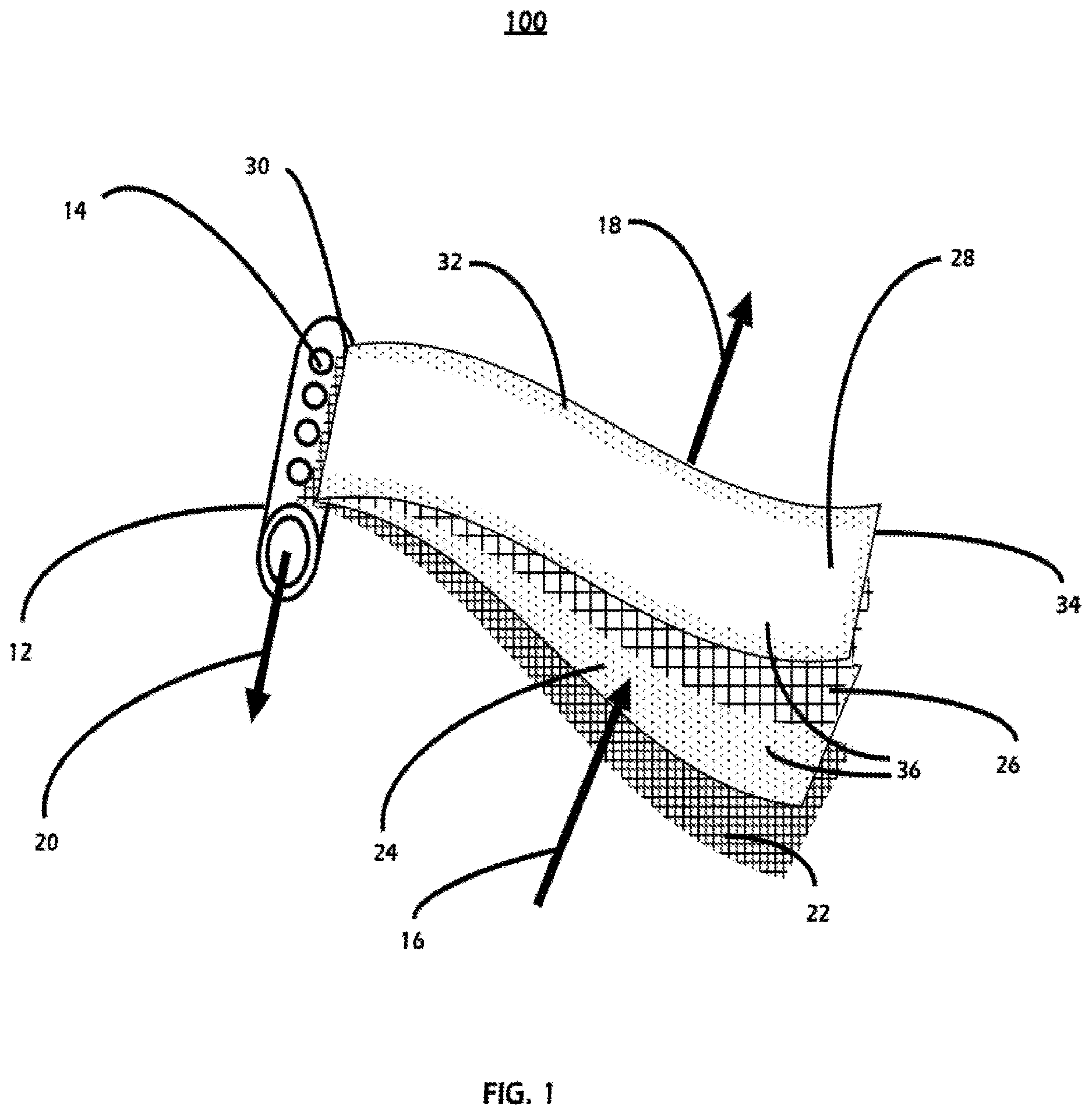 Patent US12616939 Figure 1 – Variable velocity patterns in cross-flow filtration