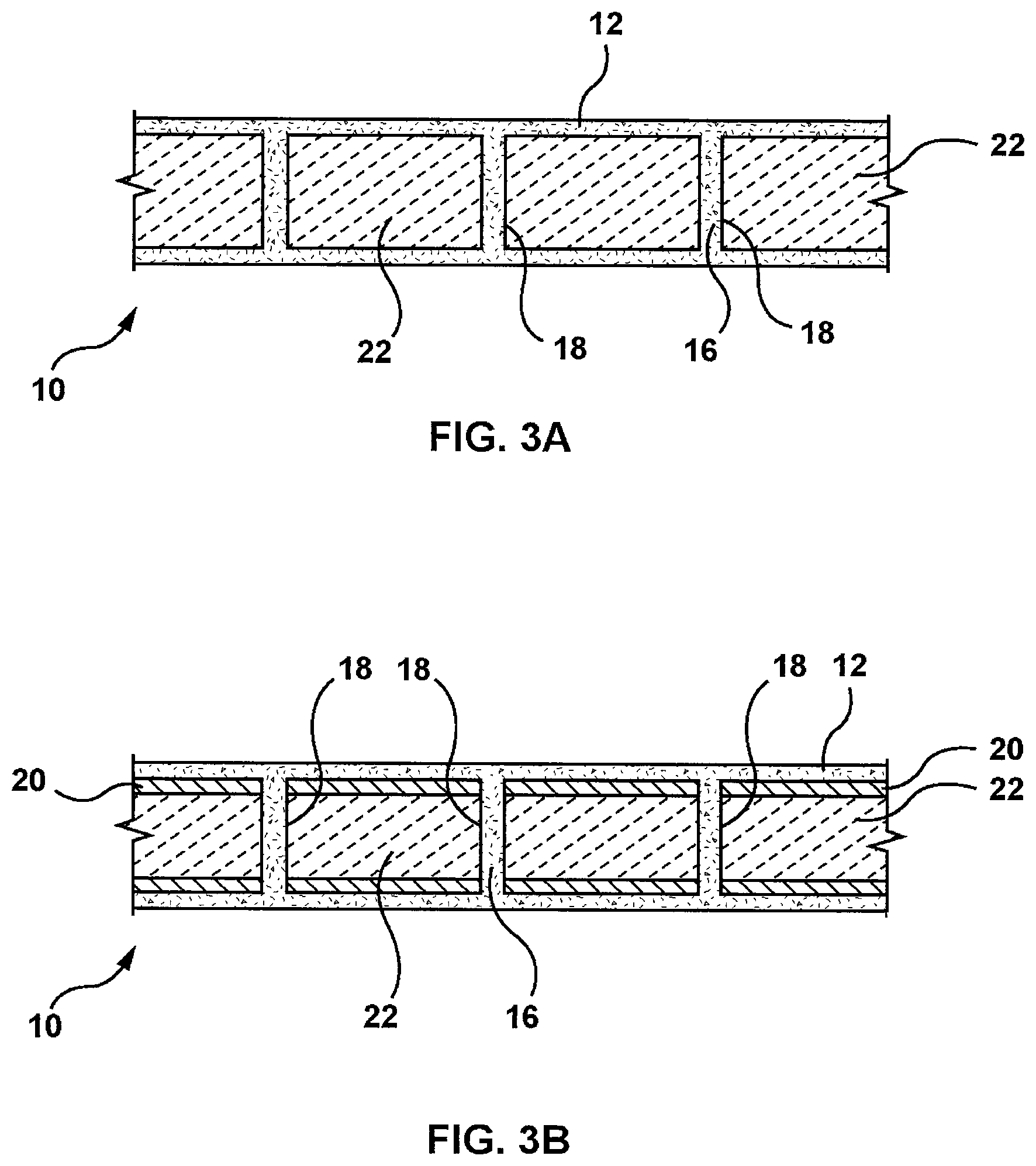 Patent US12616942 Figure 2 – Flat sheet membrane with integral posts