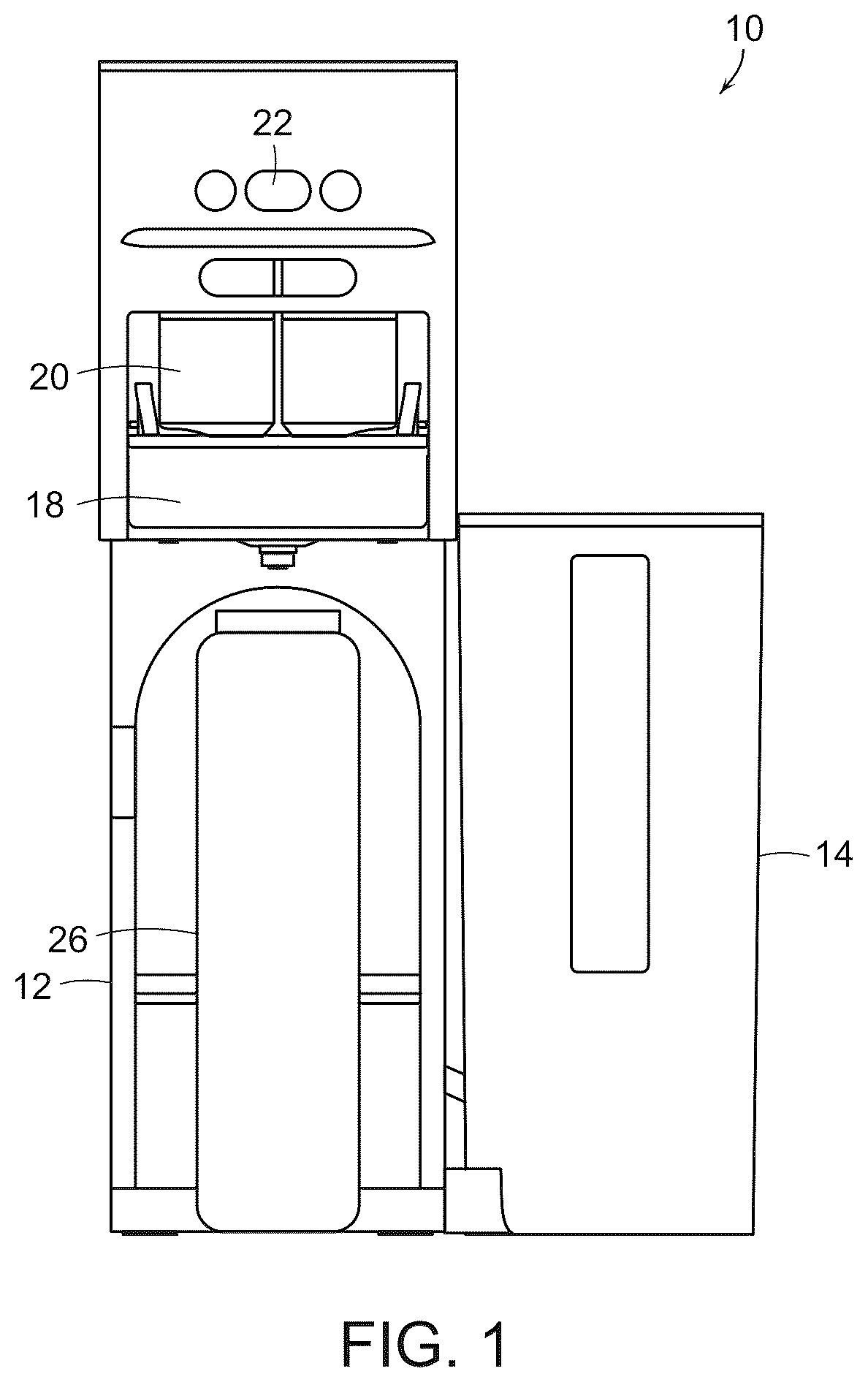 Patent US12616945 Figure 1 – Mixing funnel