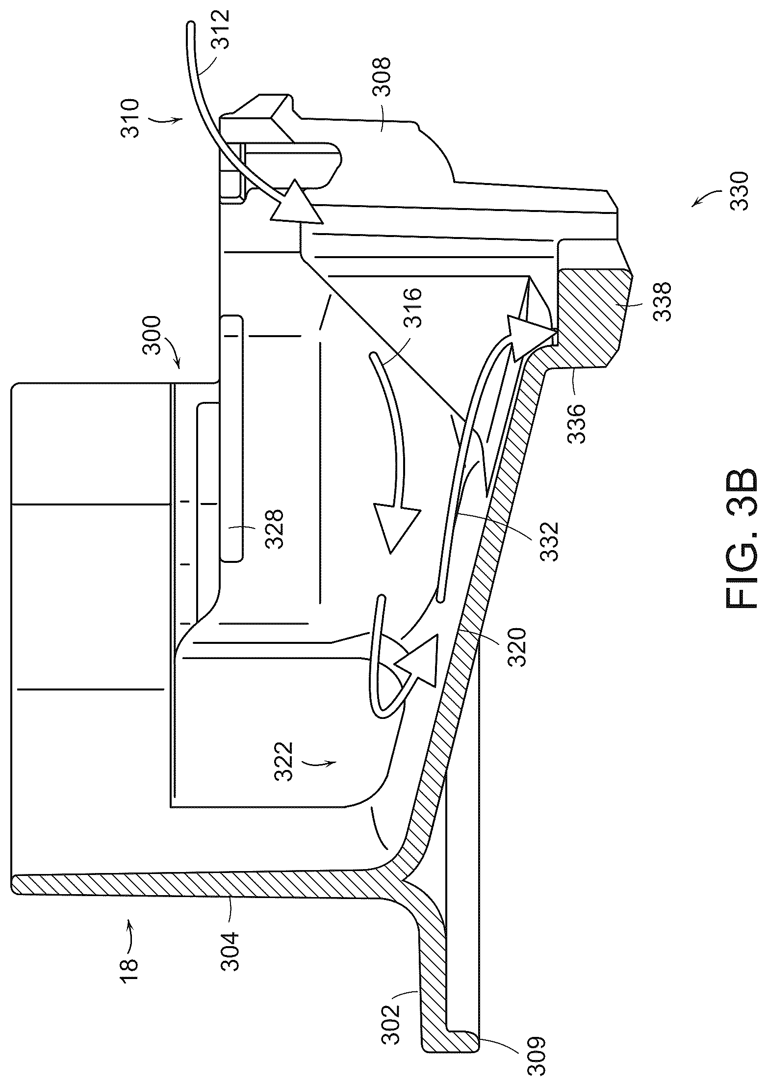 Patent US12616945 Figure 4 – Mixing funnel