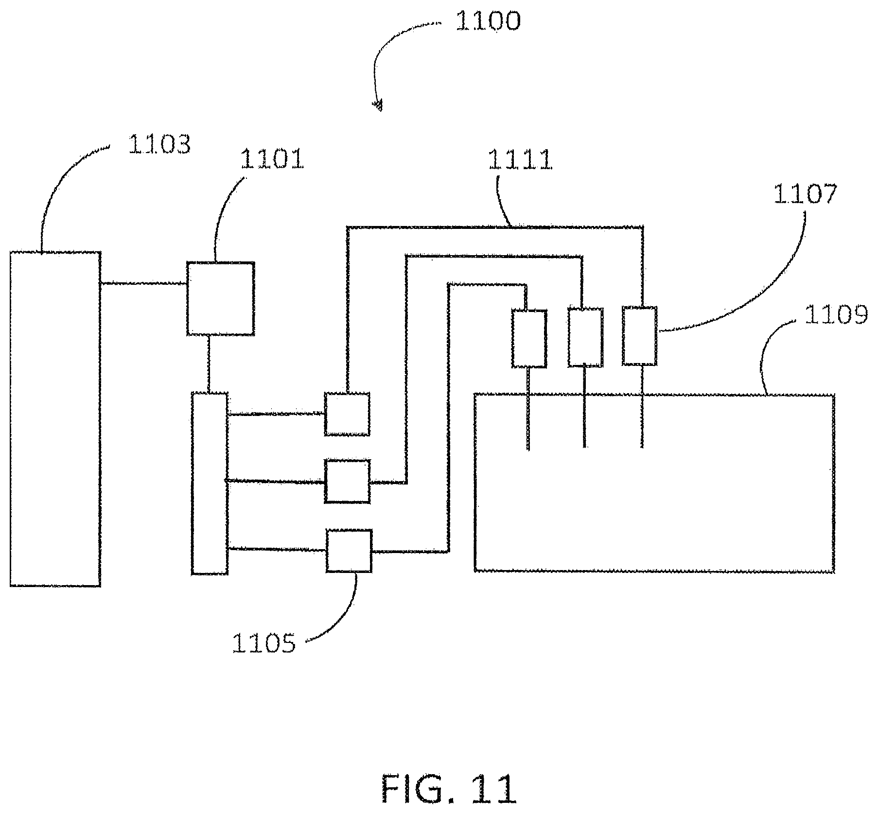 Patent US12616949 Figure 12 – Row-independent oligonucleotide synthesis