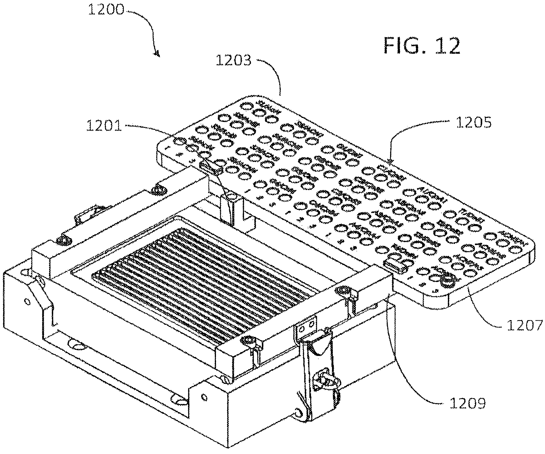 Patent US12616949 Figure 13 – Row-independent oligonucleotide synthesis