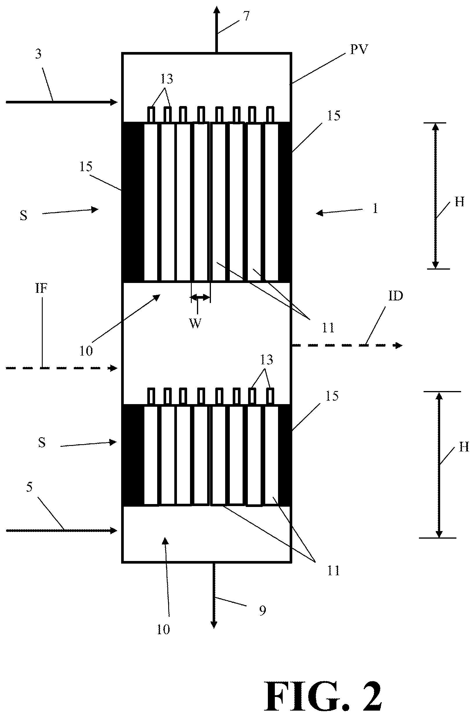 Patent US12616950 Figure 2 – Apparatuses and processes for distillation and distillation column assembly