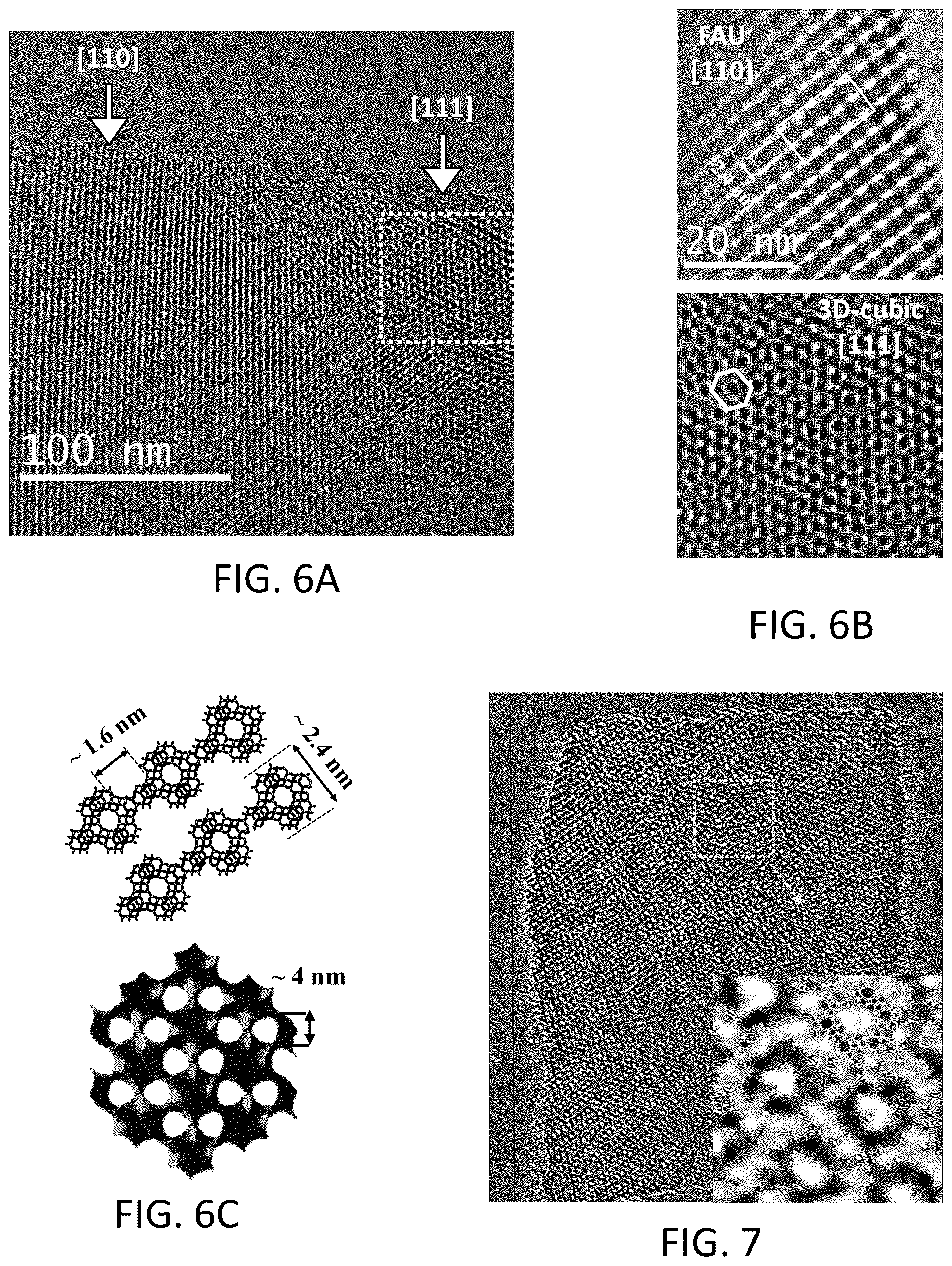 Patent US12616965 Figure 6 – Hierarchically ordered crystalline microporous materials with long-range mesoporous order having cubic symmetry