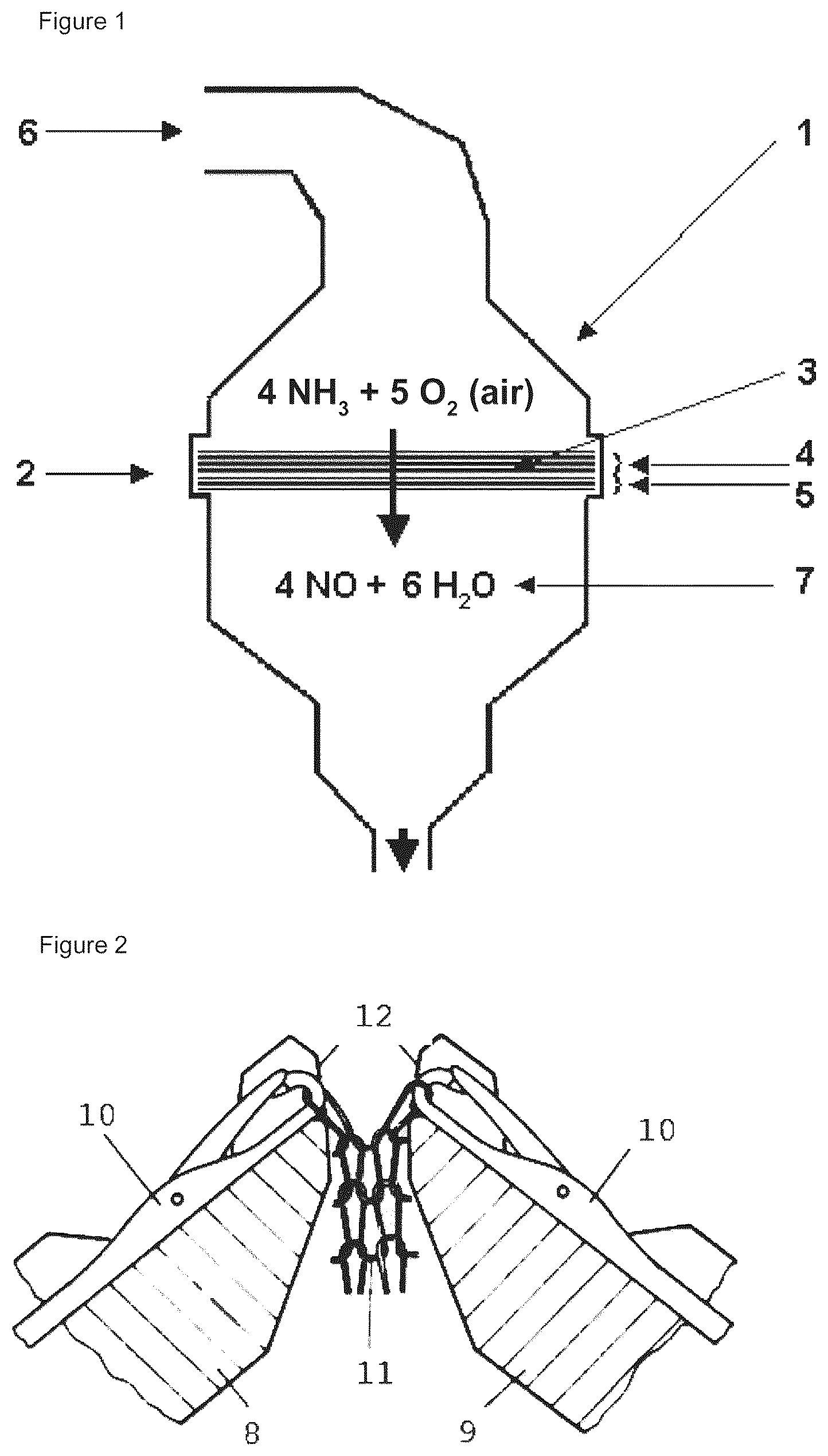 Patent US12616967 Figure 1 – Precious metal mesh for catalyzing gas-phase reactions