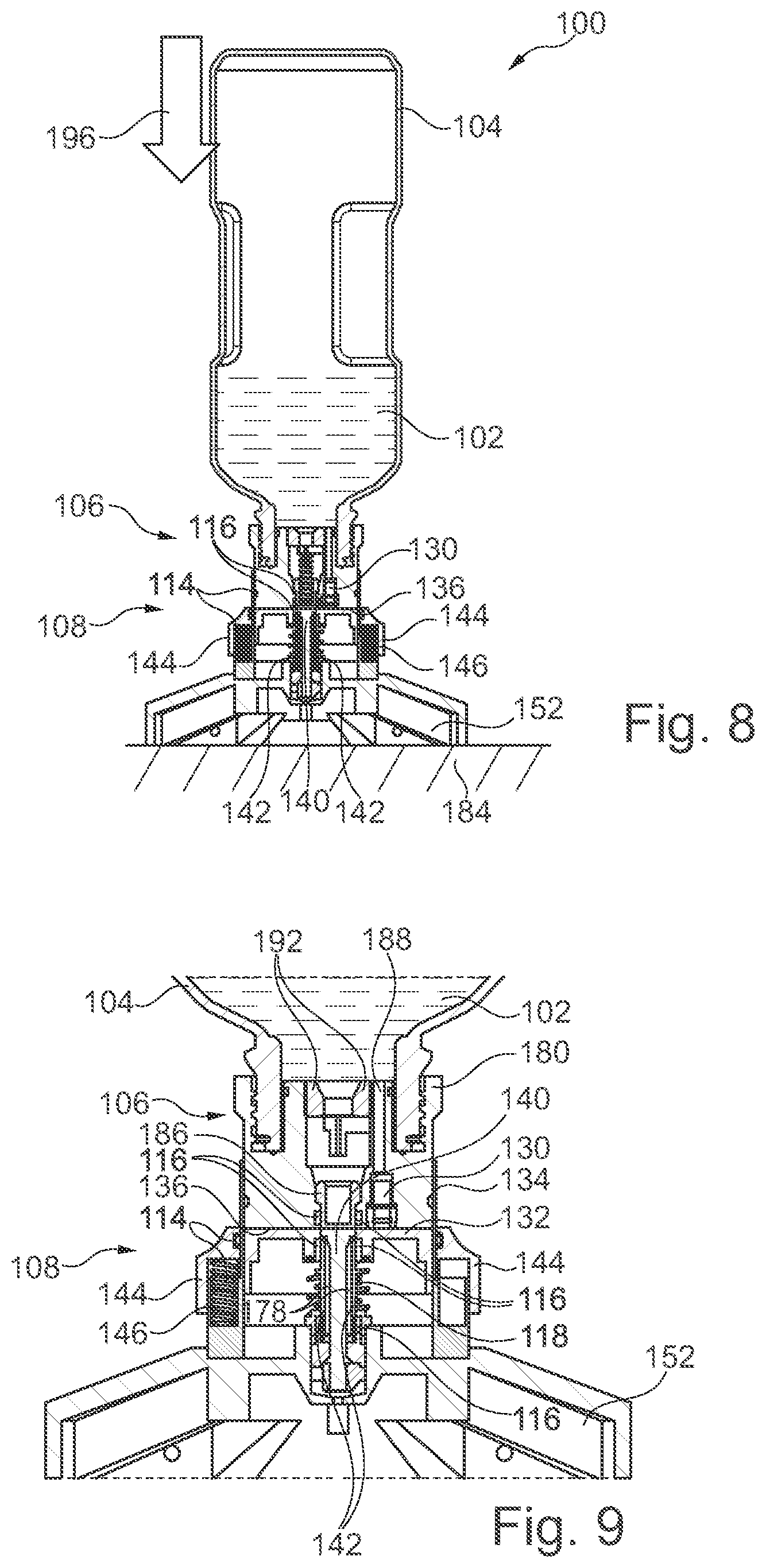 Patent US12616968 Figure 4 – Mobile phase supply device with fluidically normally closed port and cap devices